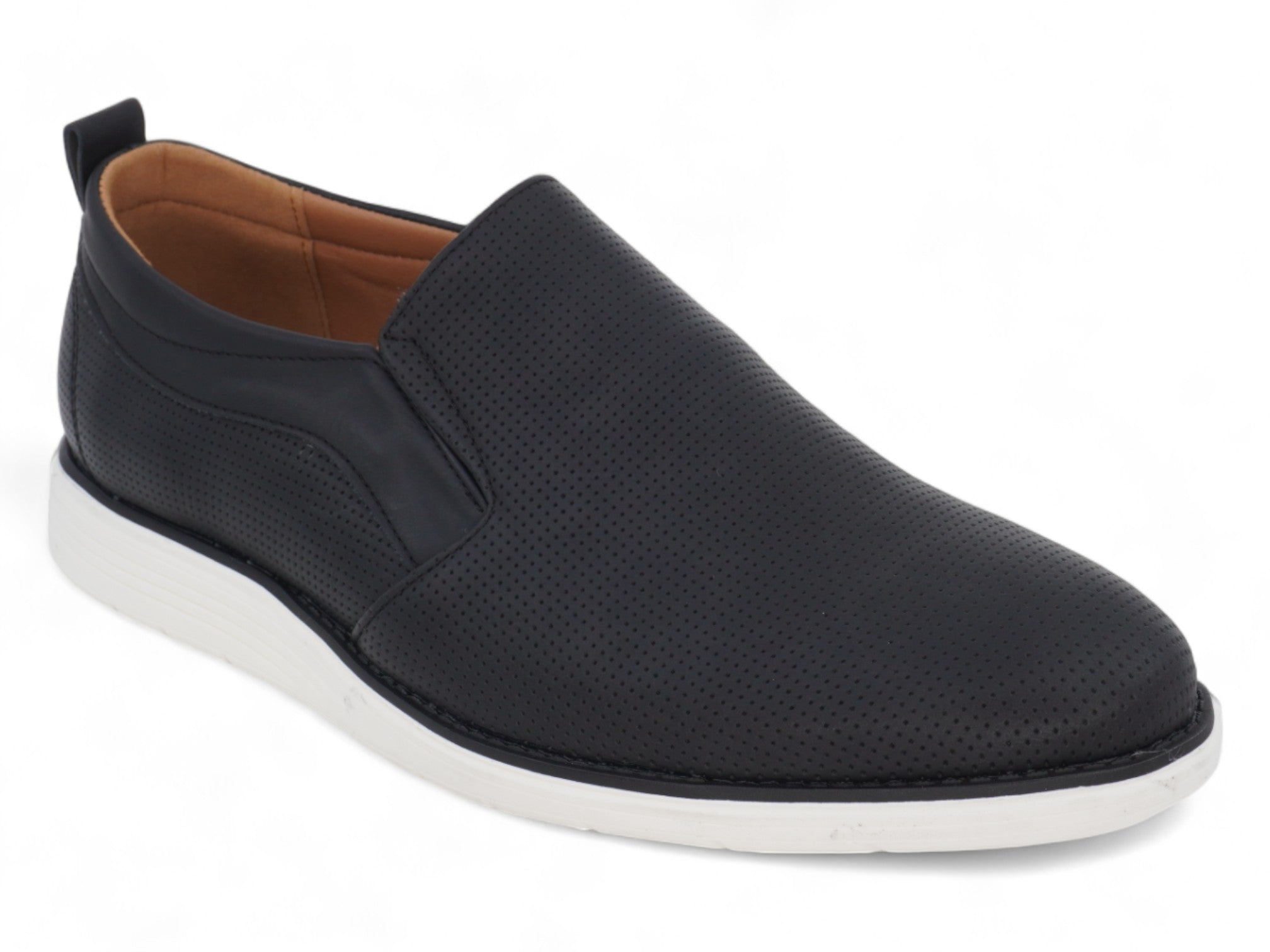 Men's Black Casual Slip-On