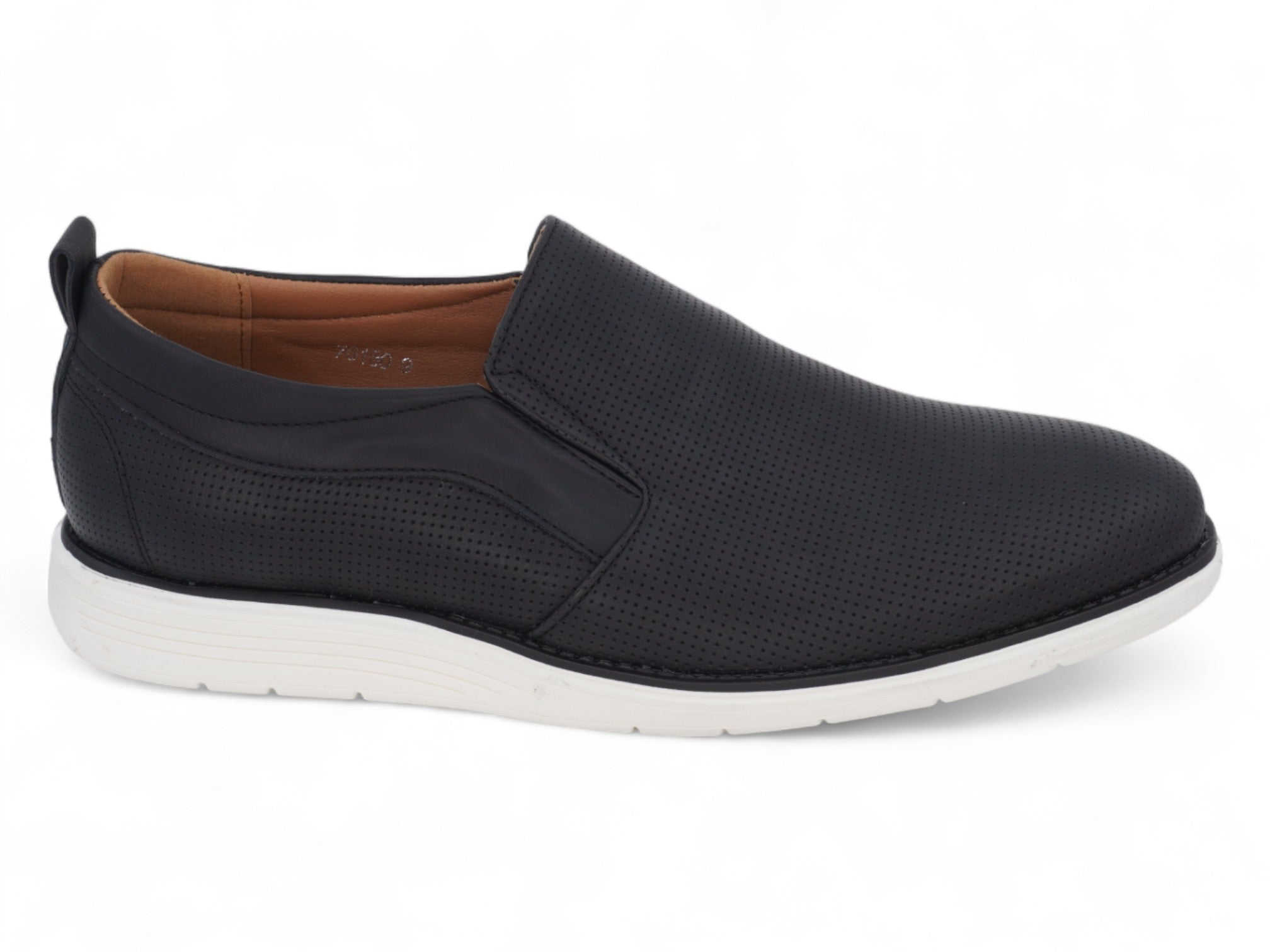 Men's Black Casual Slip-On