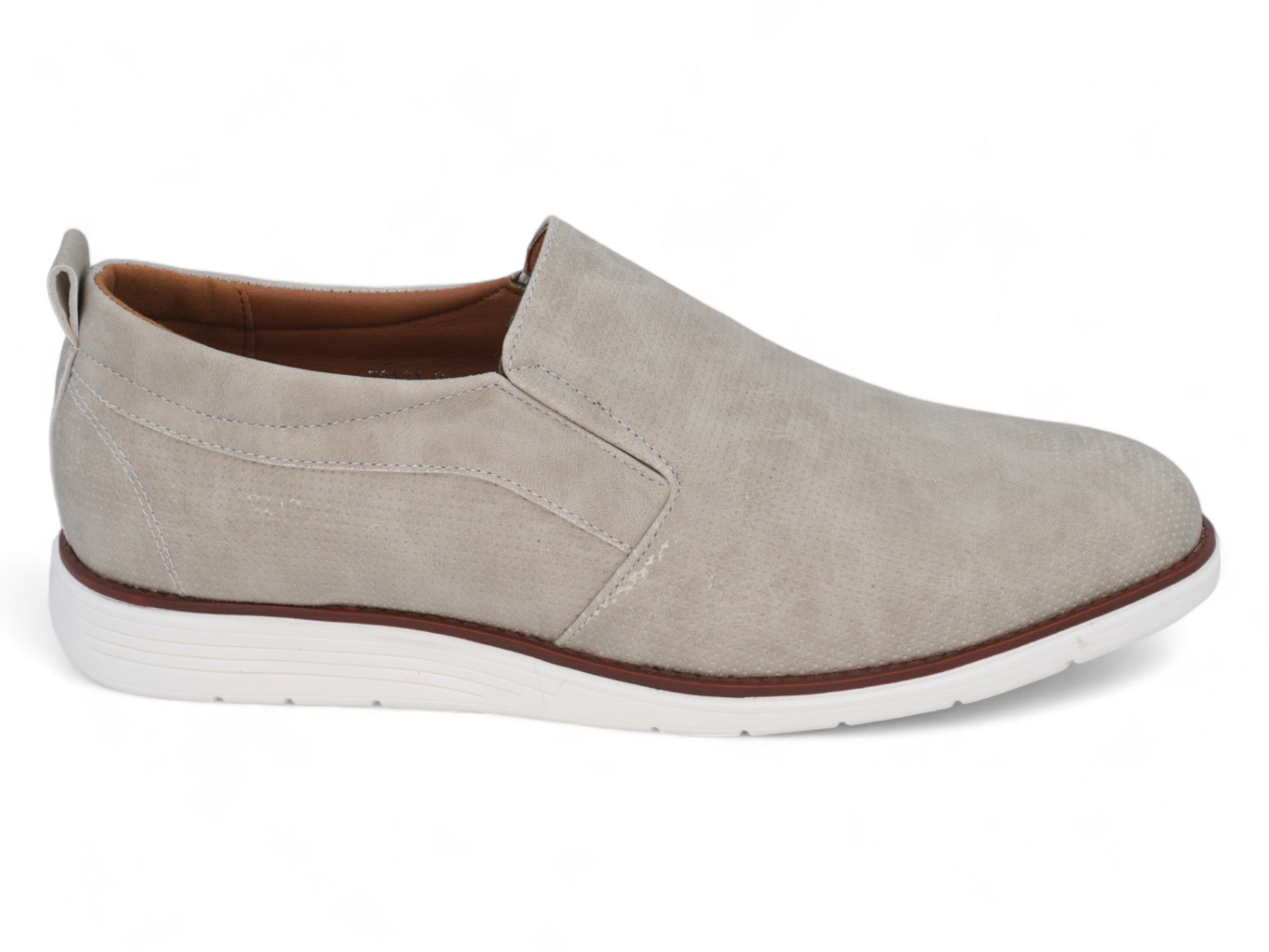 Men's Beige Casual Slip-On