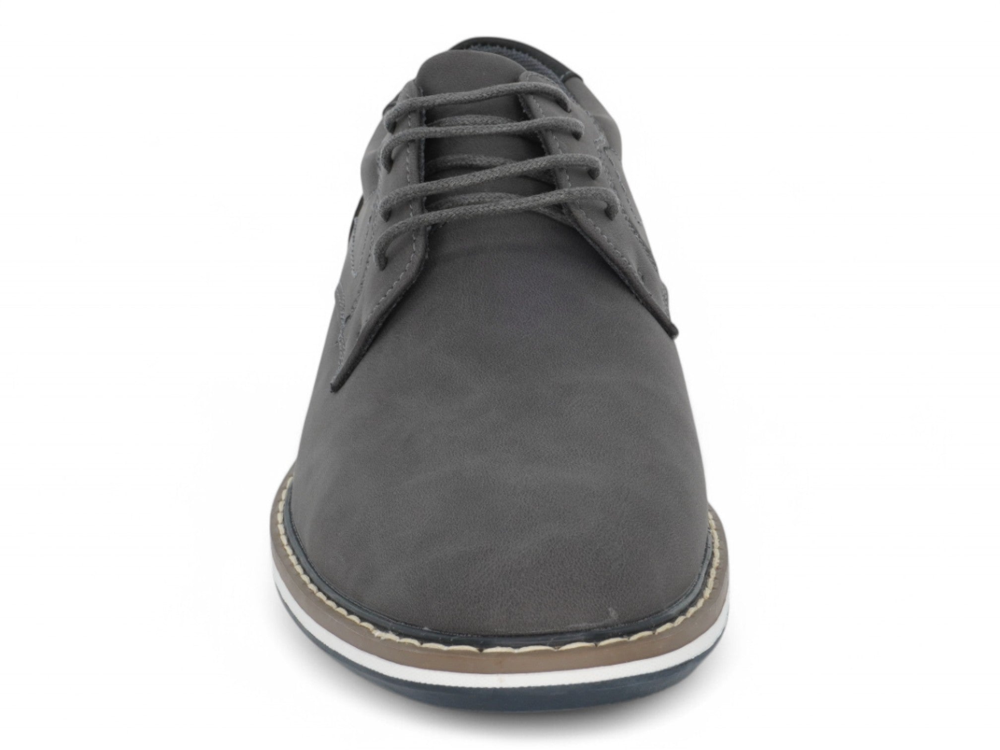 Men's Gray Casual Oxford