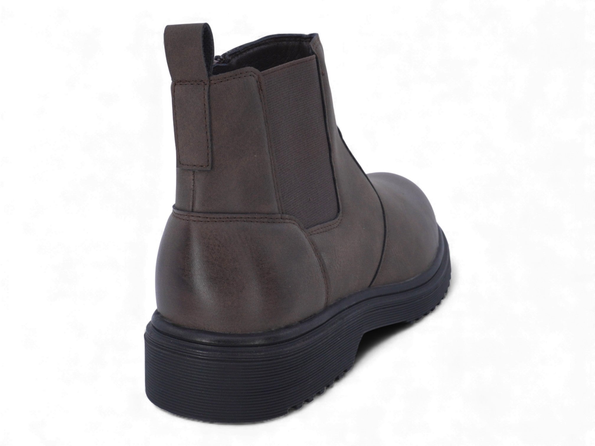 Men's Brown Casual Zipper Boot