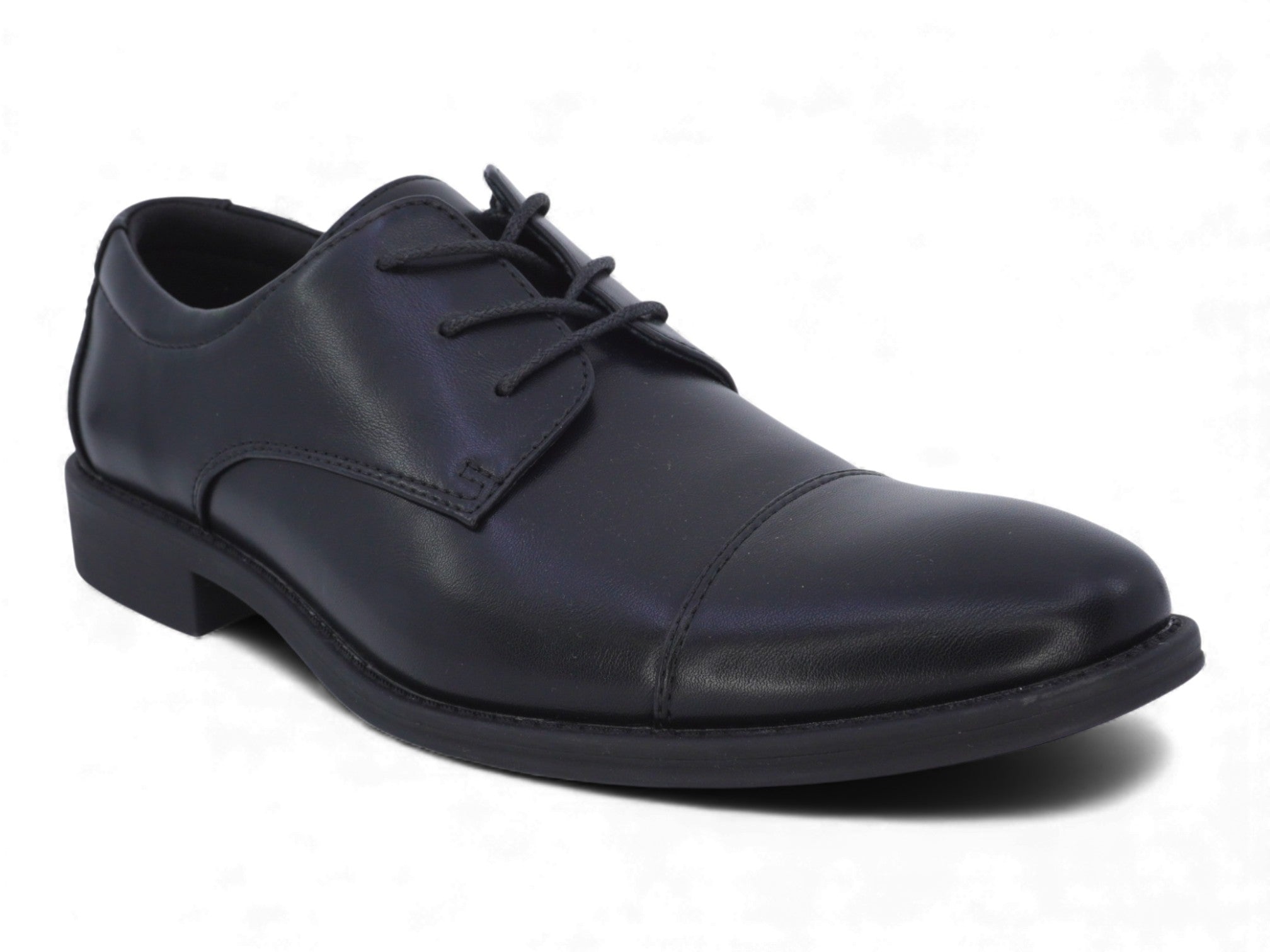 Men's Black Asher Oxford-Captoe Shoe