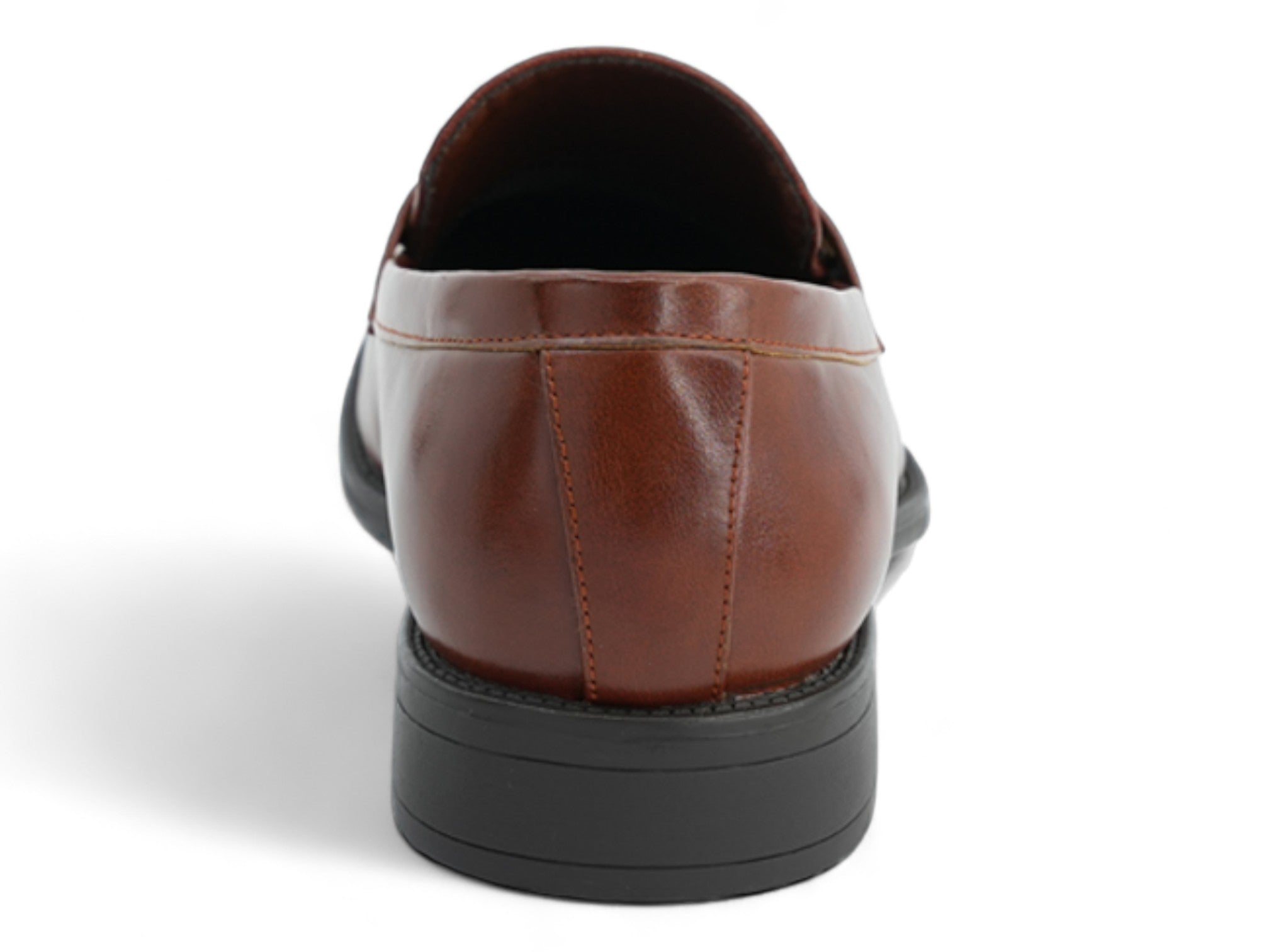 Men's Cognac Textured Brace Slip On