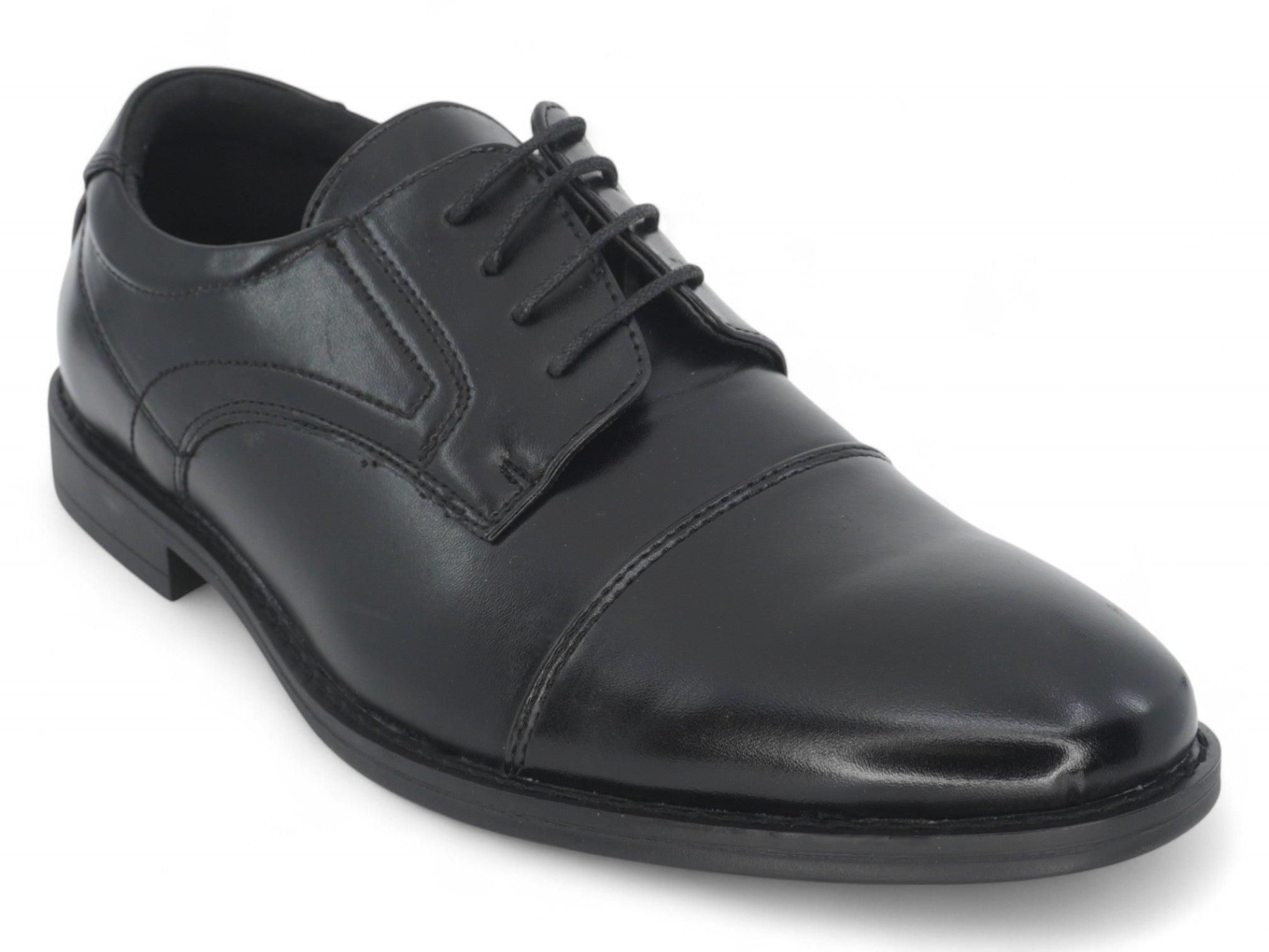 Men's Black Bryan Wide Width Cap Toe Oxford