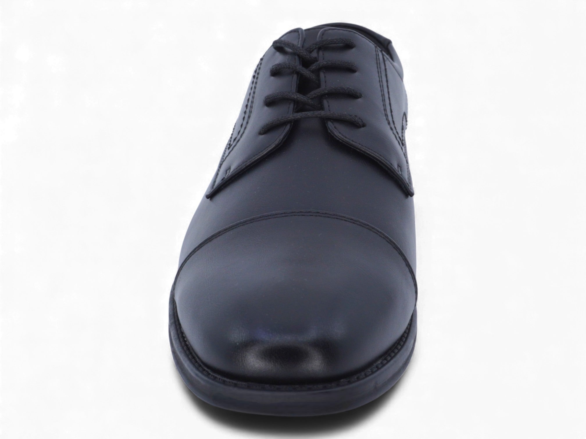 Men's Black Wide Width Captoe Oxford
