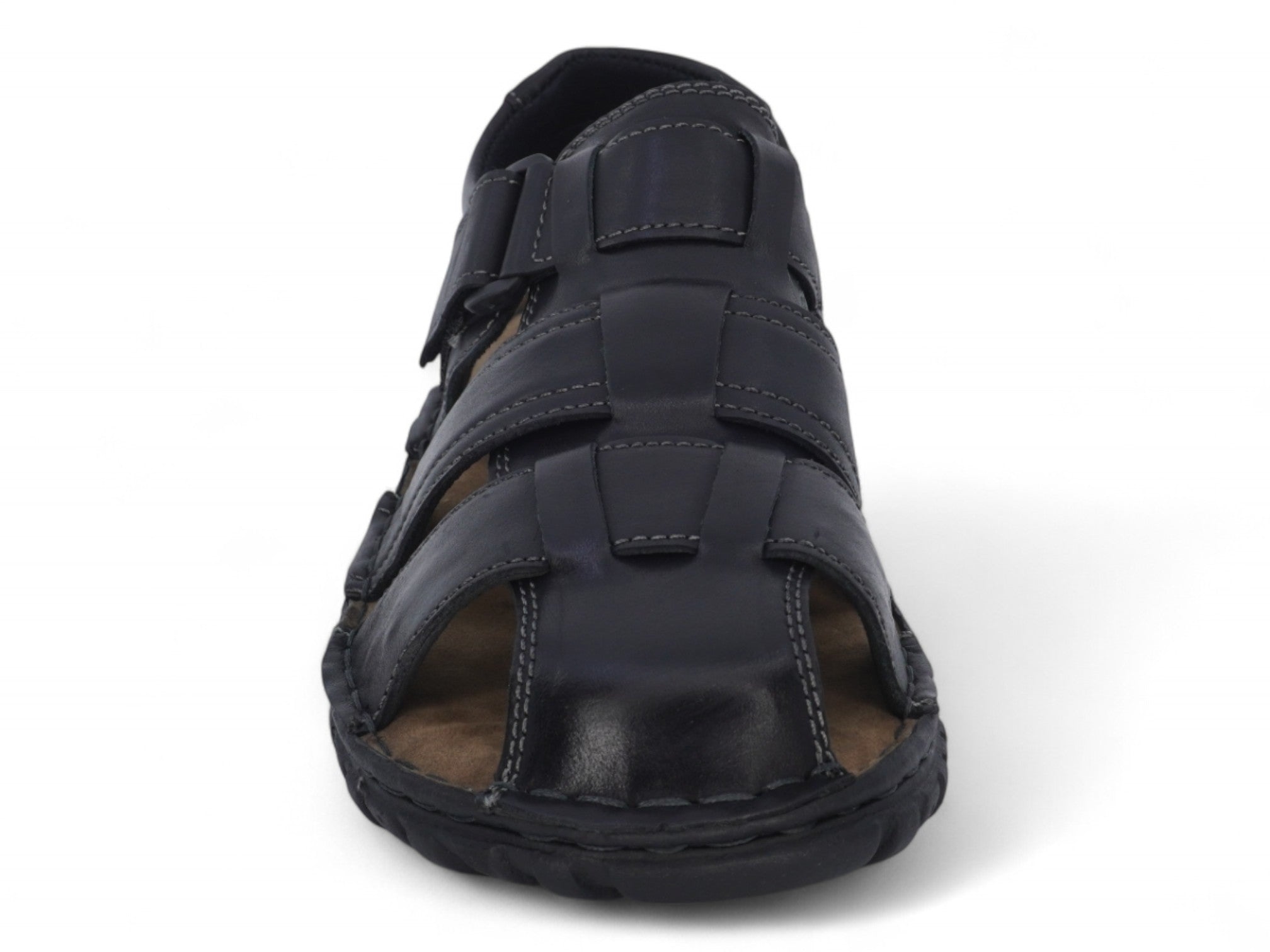 Men's Black Owen Leather Sandals