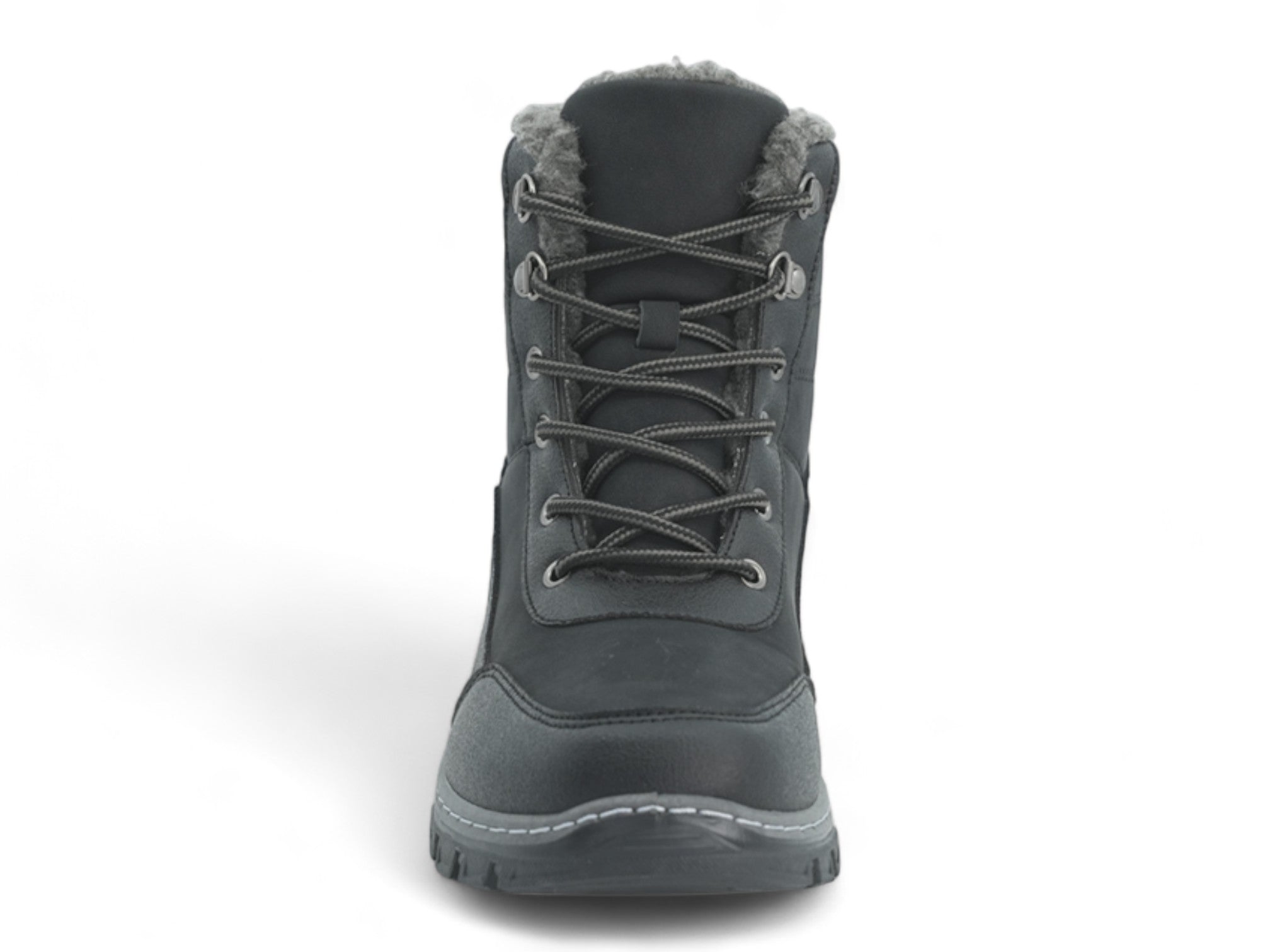 Black Water Resistance Lace Up Boot