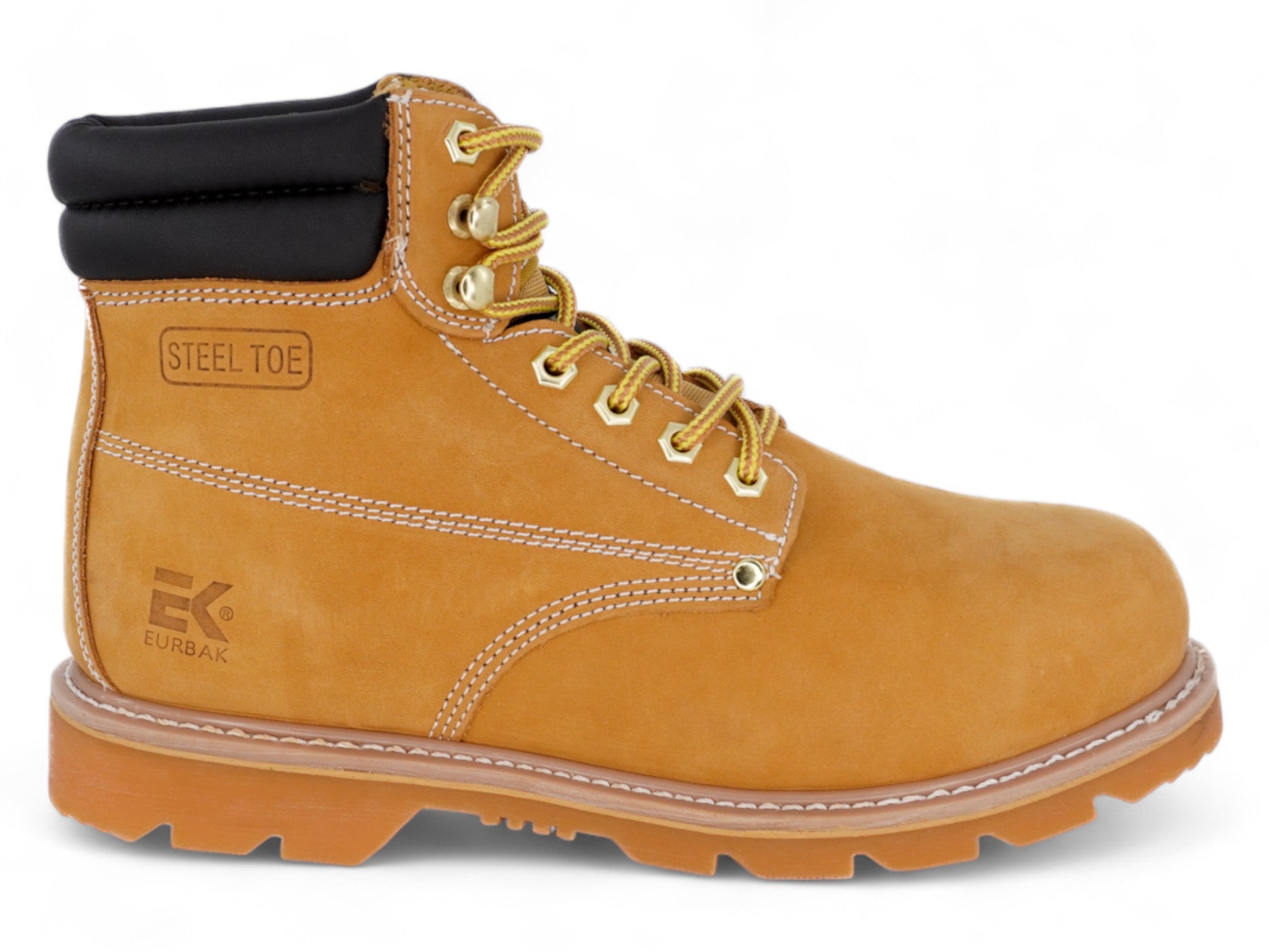Men's Tan Eurbak Steel Toe Construction Boot
