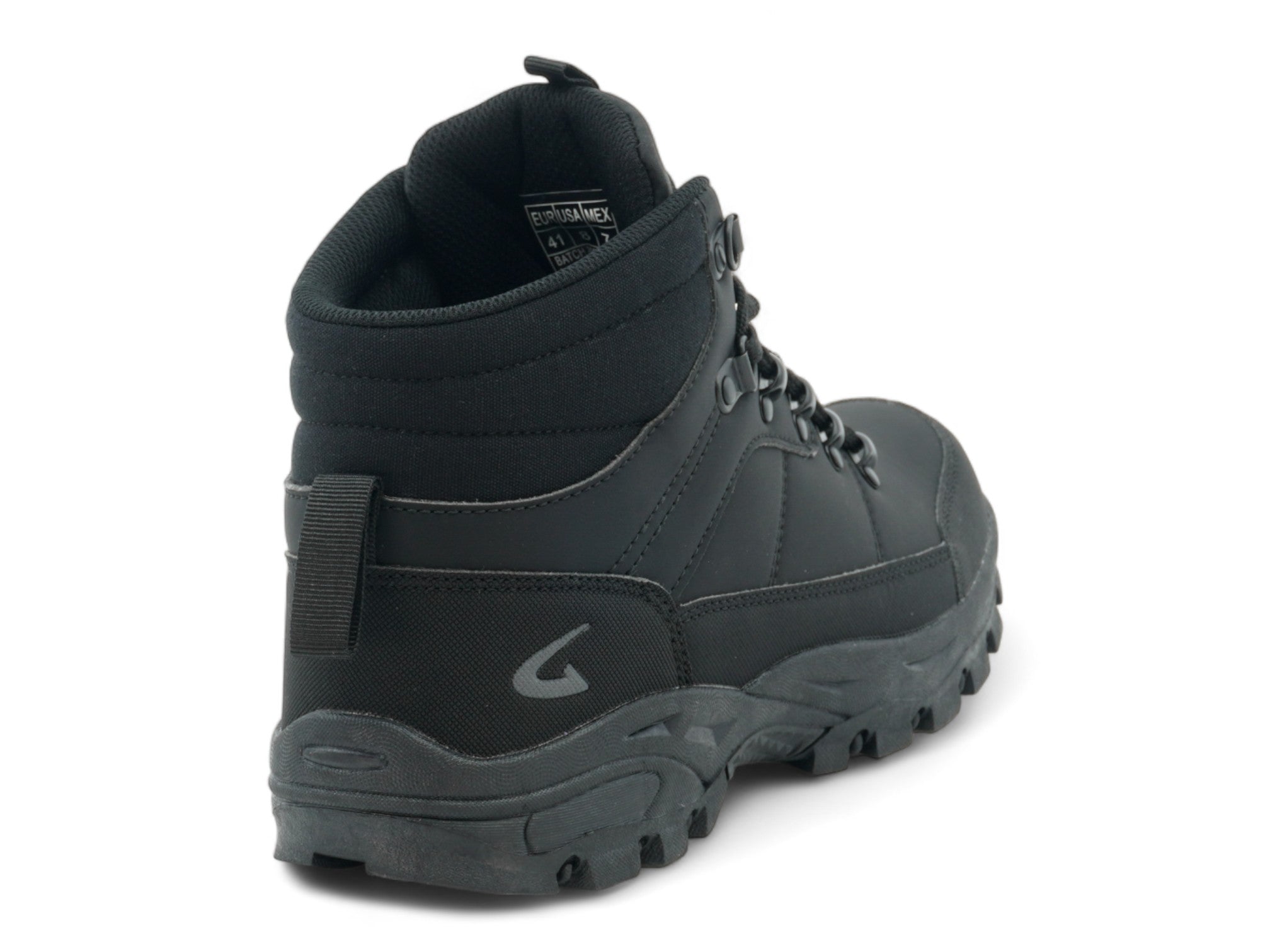 Men's Black Slip-Resistant Hiker Boot