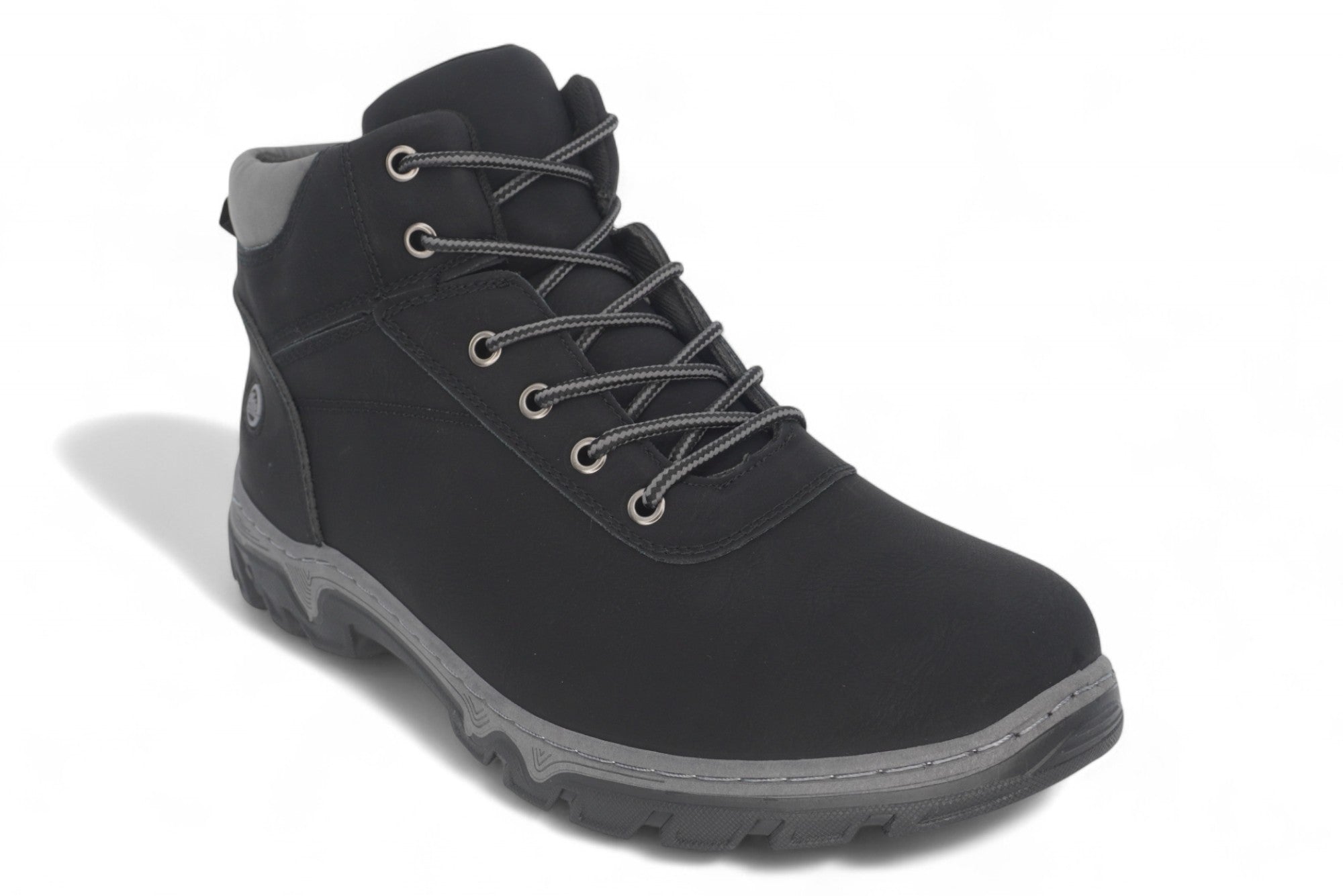 Men's Black Fleece Lined Hiker Work Boot