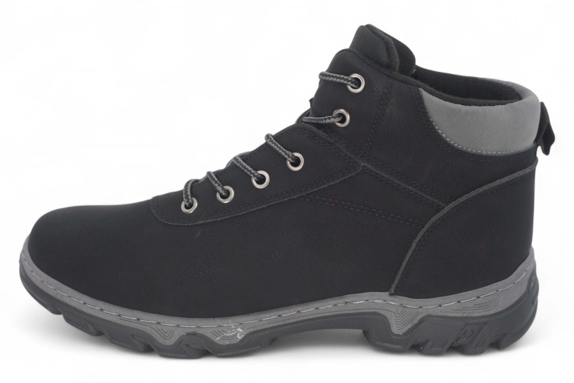 Men's Black Fleece Lined Hiker Work Boot