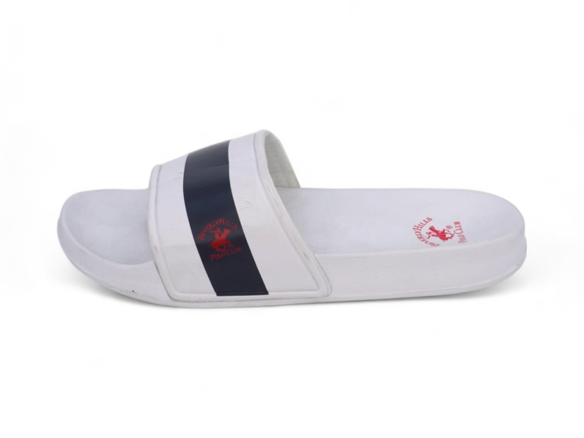 Men's Breeze White Polo Club Slide