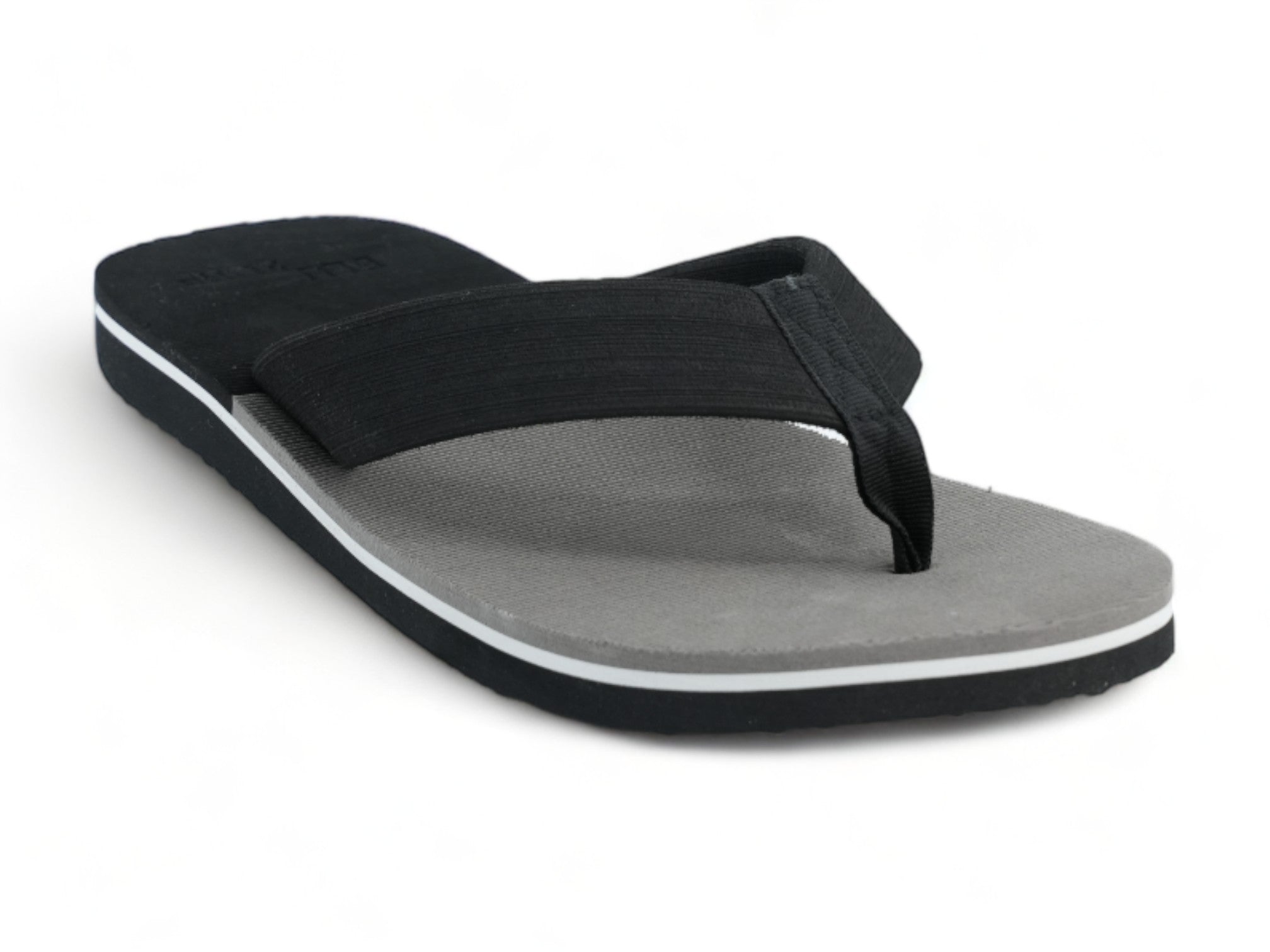Men's Black and Gray Flip Flop