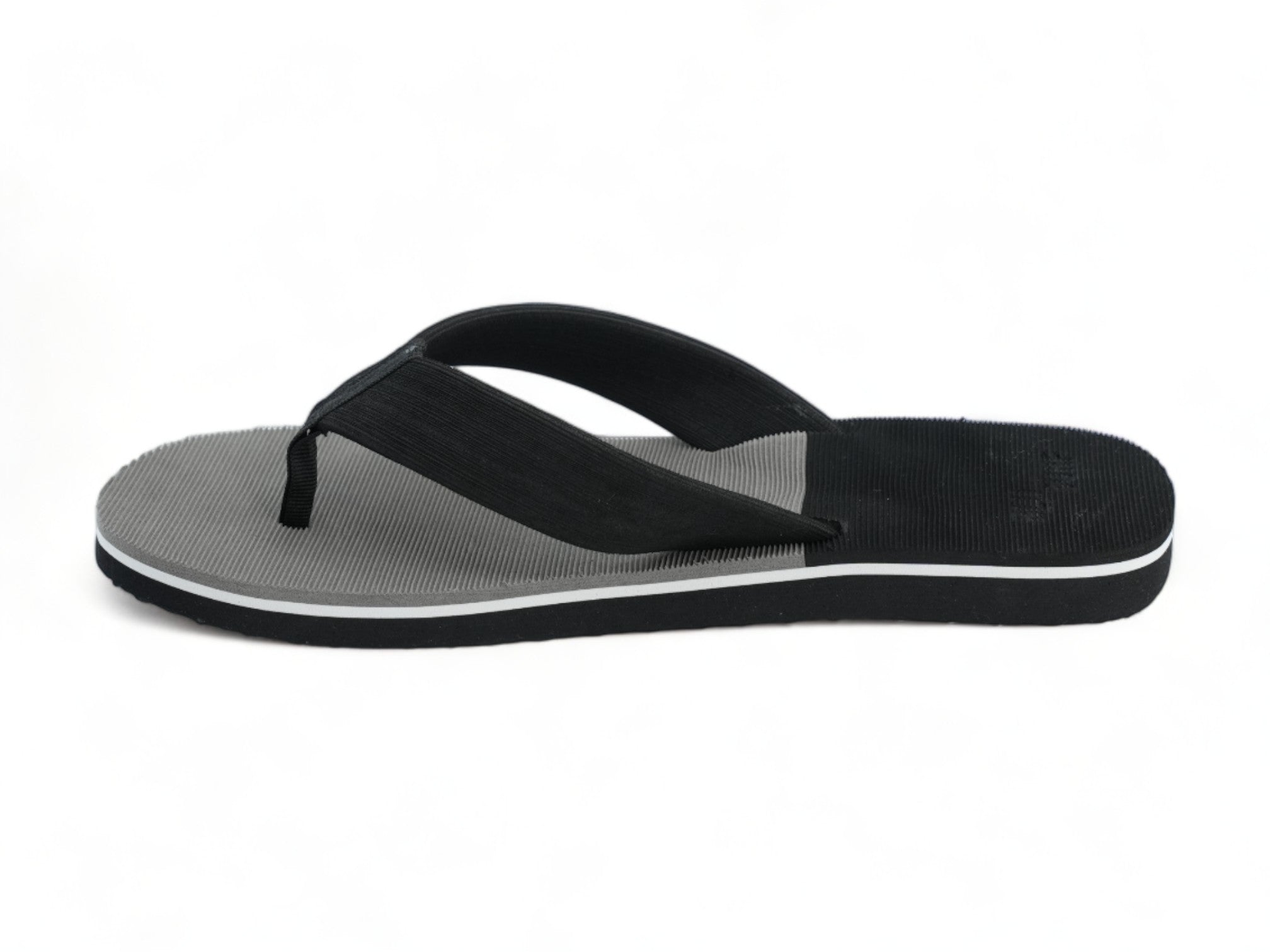 Men's Black and Gray Flip Flop