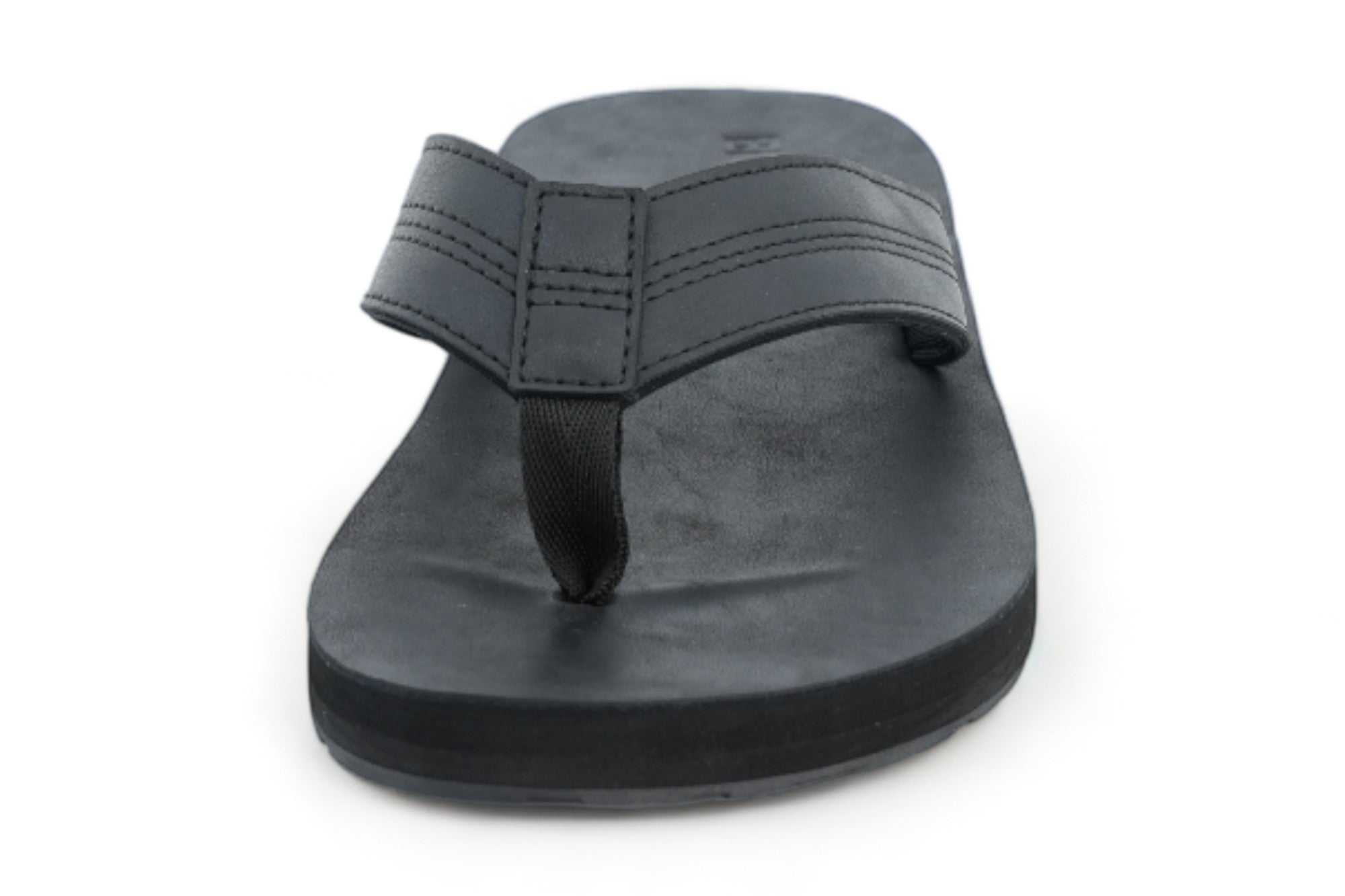 Men's Black Faux Flip Flop