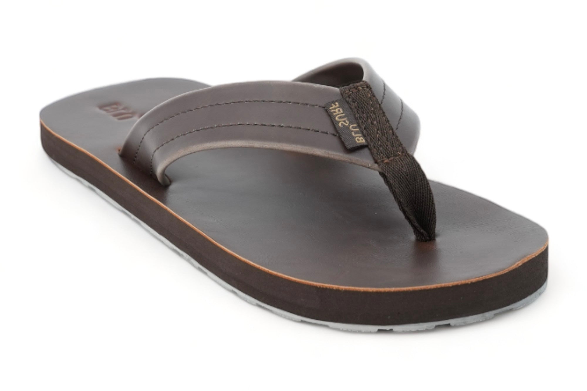 Men's Brown Faux Flip Flop Sandal