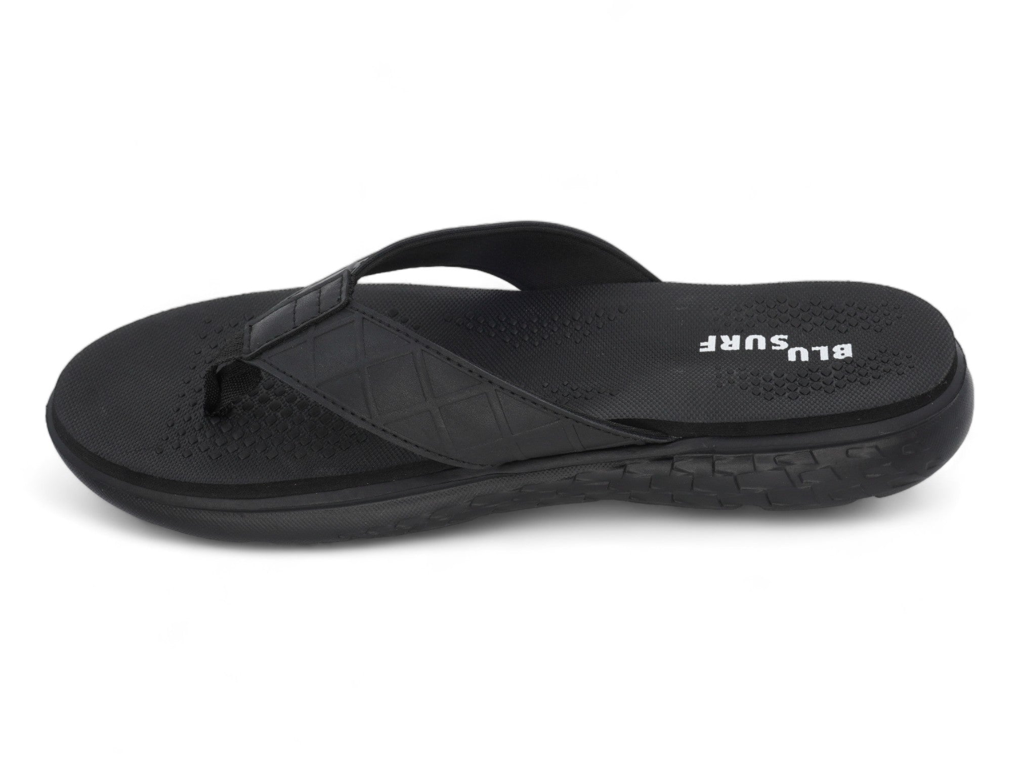 Men's Black Quilt Comfort Sandal