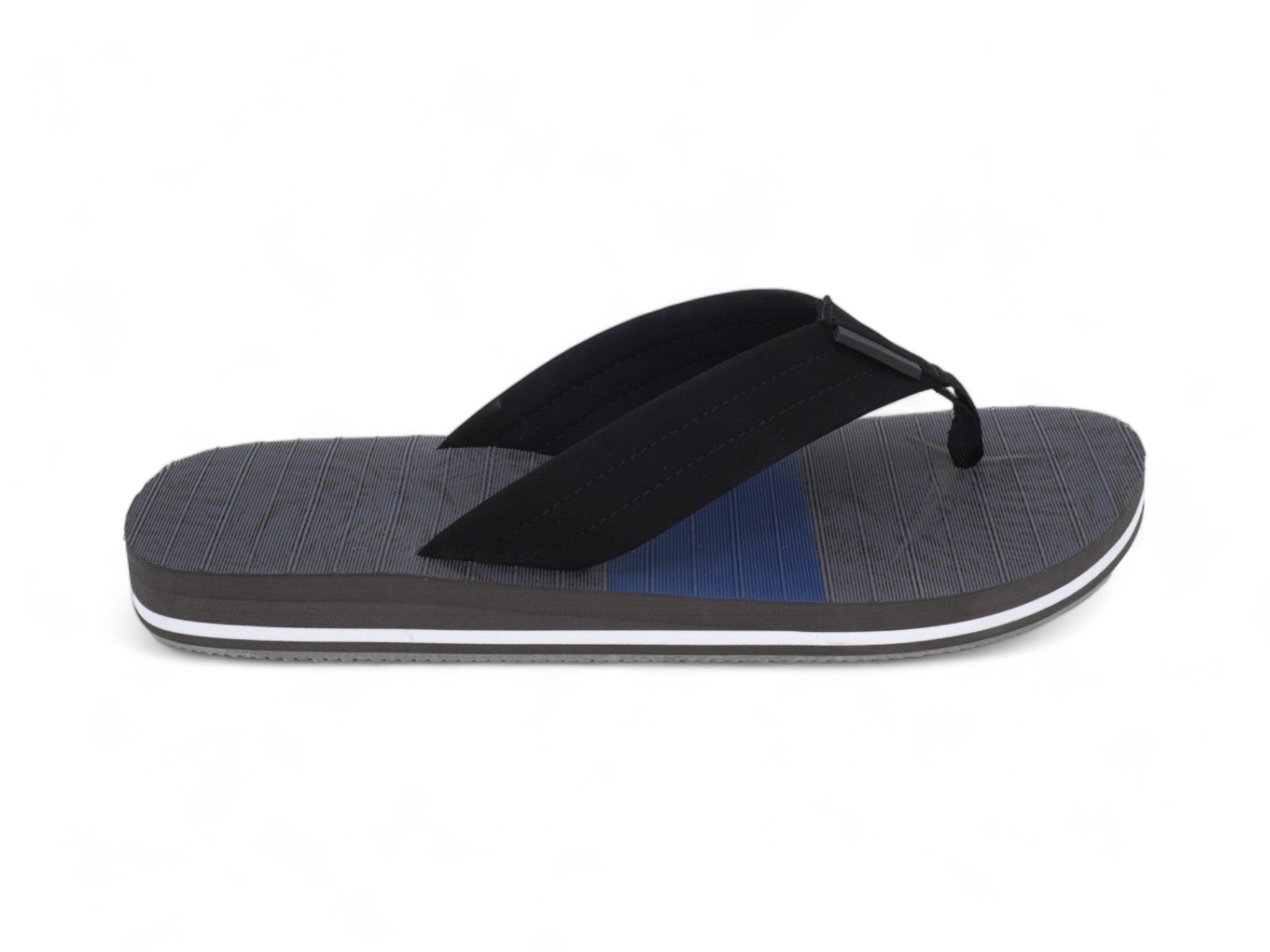 Men's Gray & Blue Flip Flop
