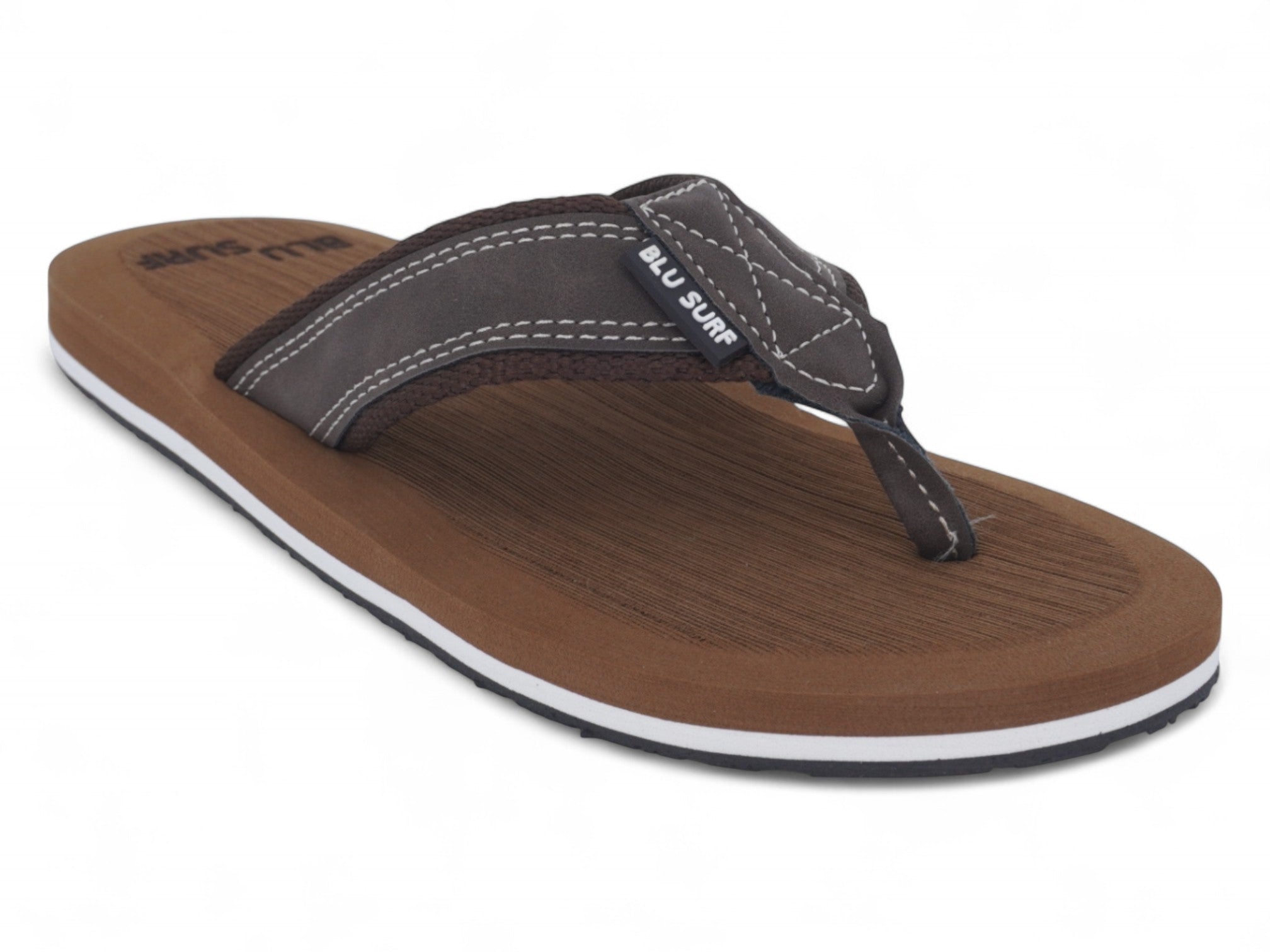 Men's Brown Faux Suede Flip Flop