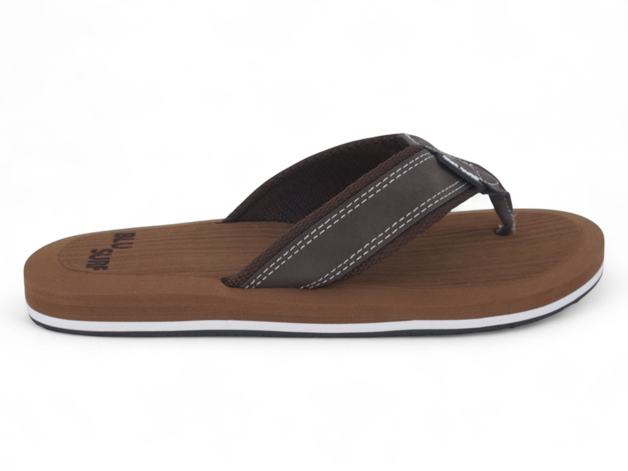 Men's Brown Faux Suede Flip Flop