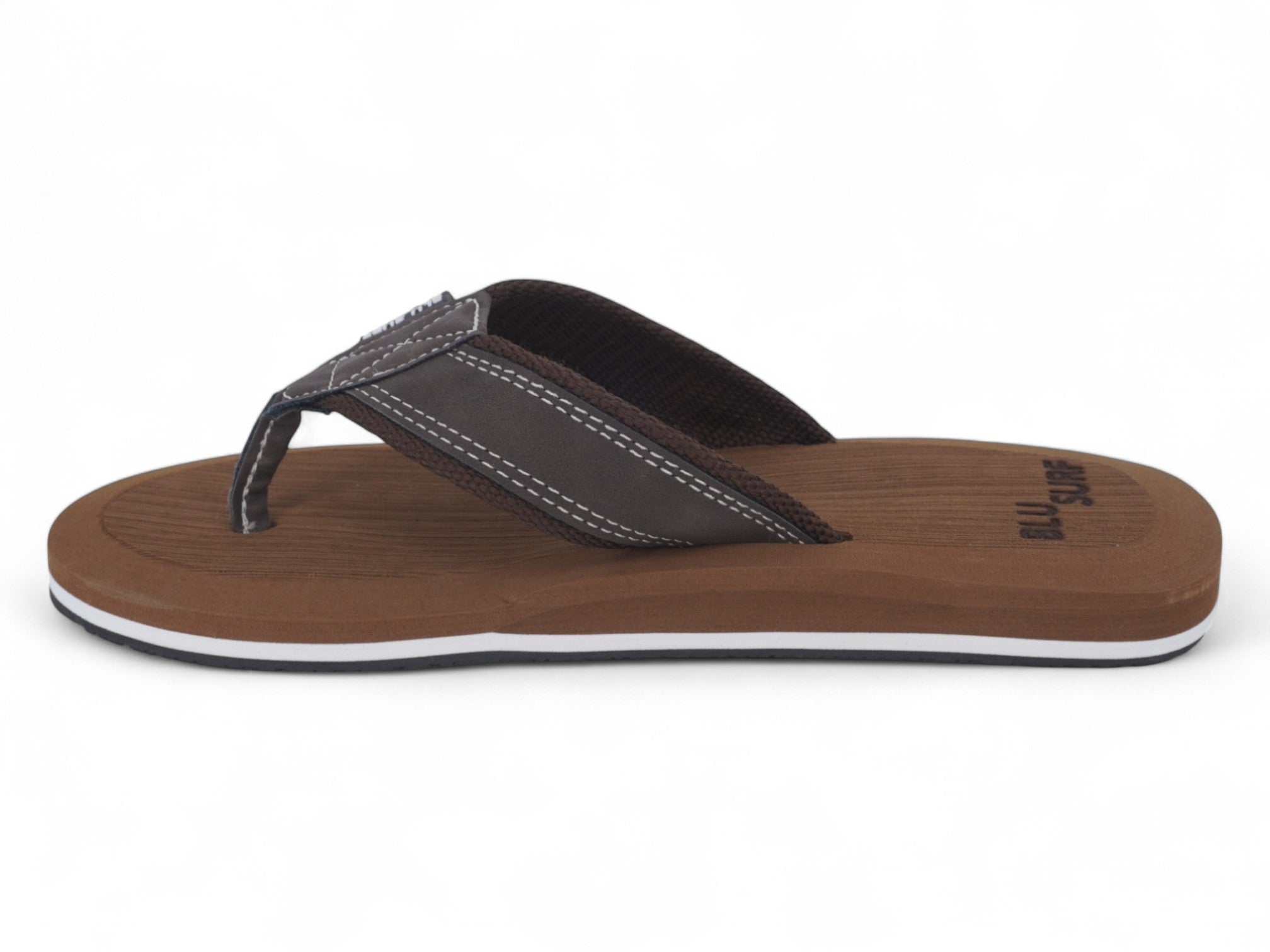 Men's Brown Faux Suede Flip Flop