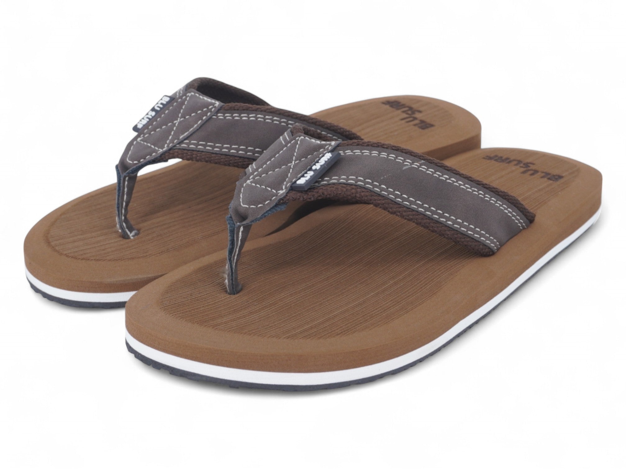 Men's Brown Faux Suede Flip Flop