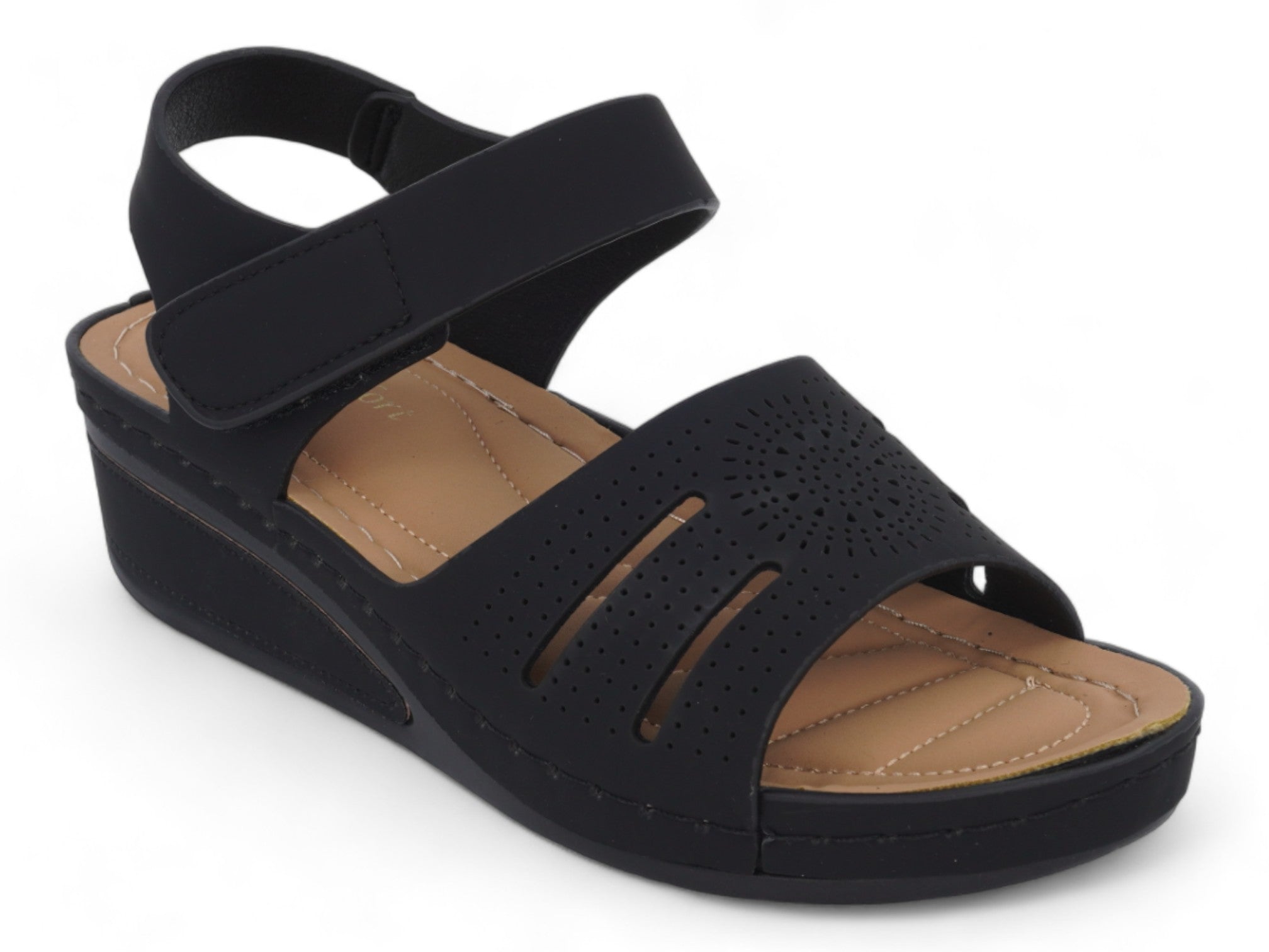 Women's Black Serenity Comfort Sandal