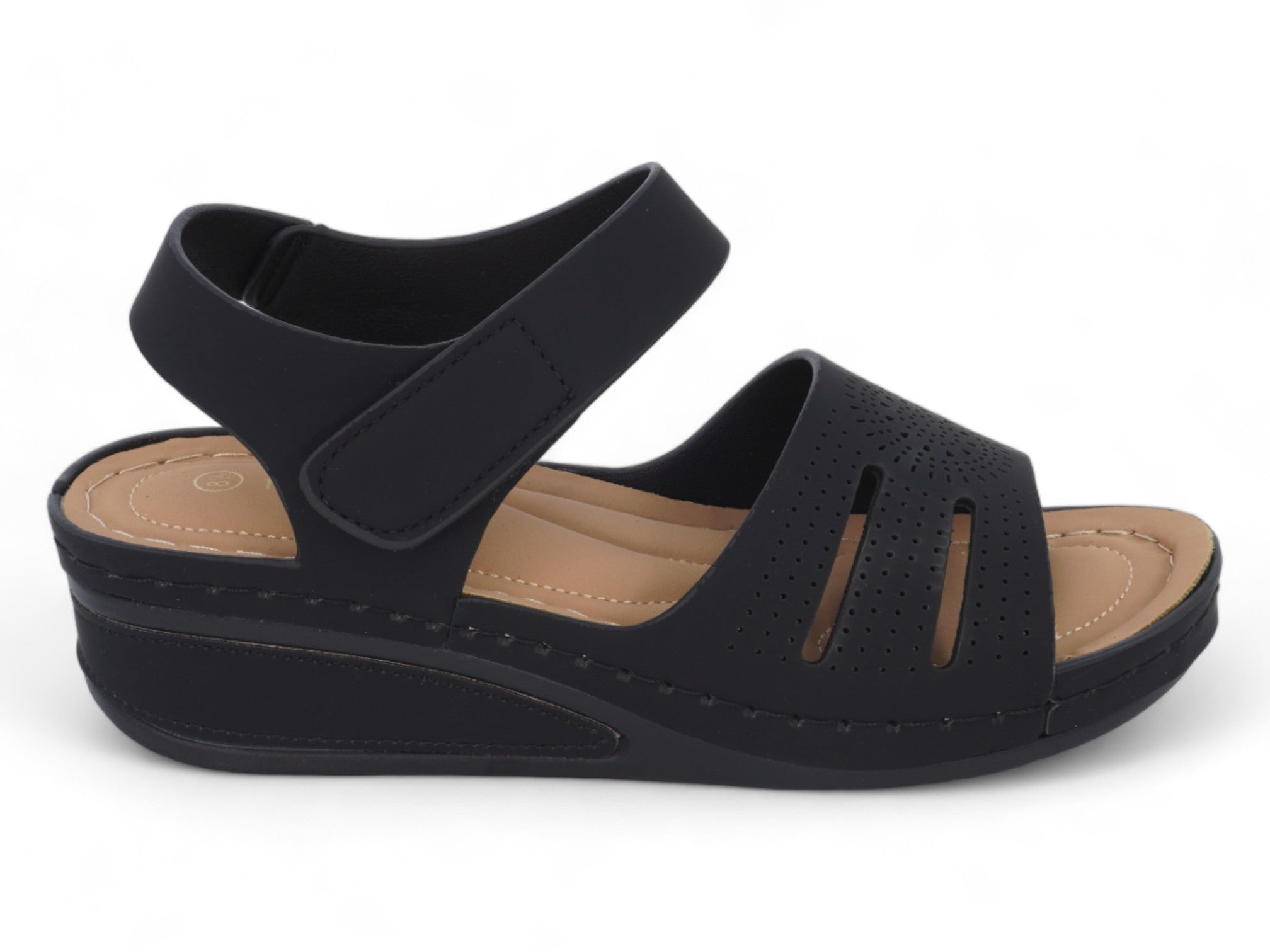 Women's Black Serenity Comfort Sandal