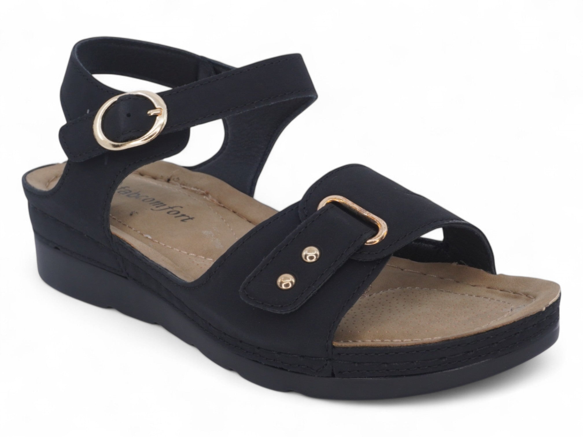 Women's Black Ciera Comfort Sandal