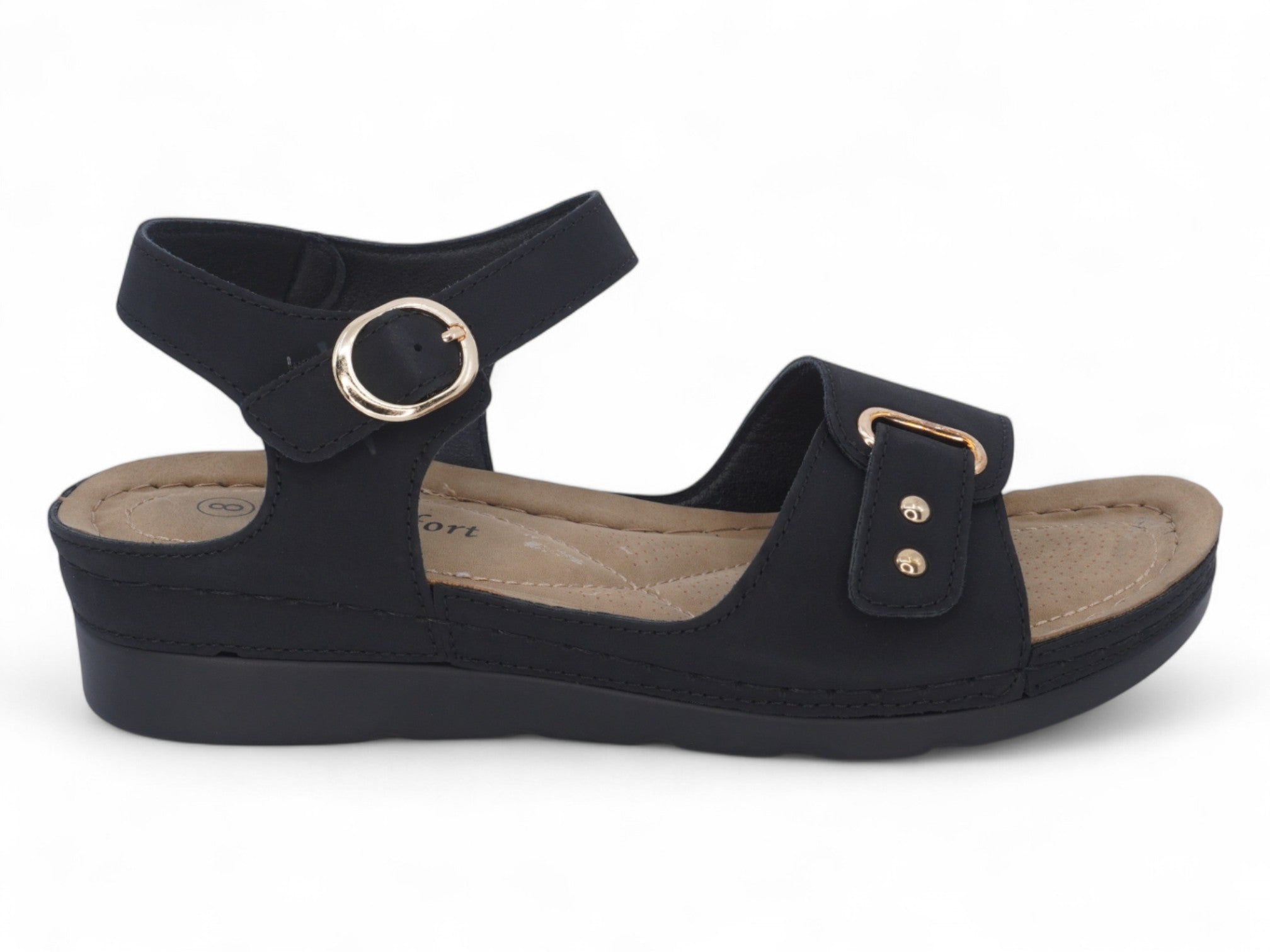 Women's Black Ciera Comfort Sandal