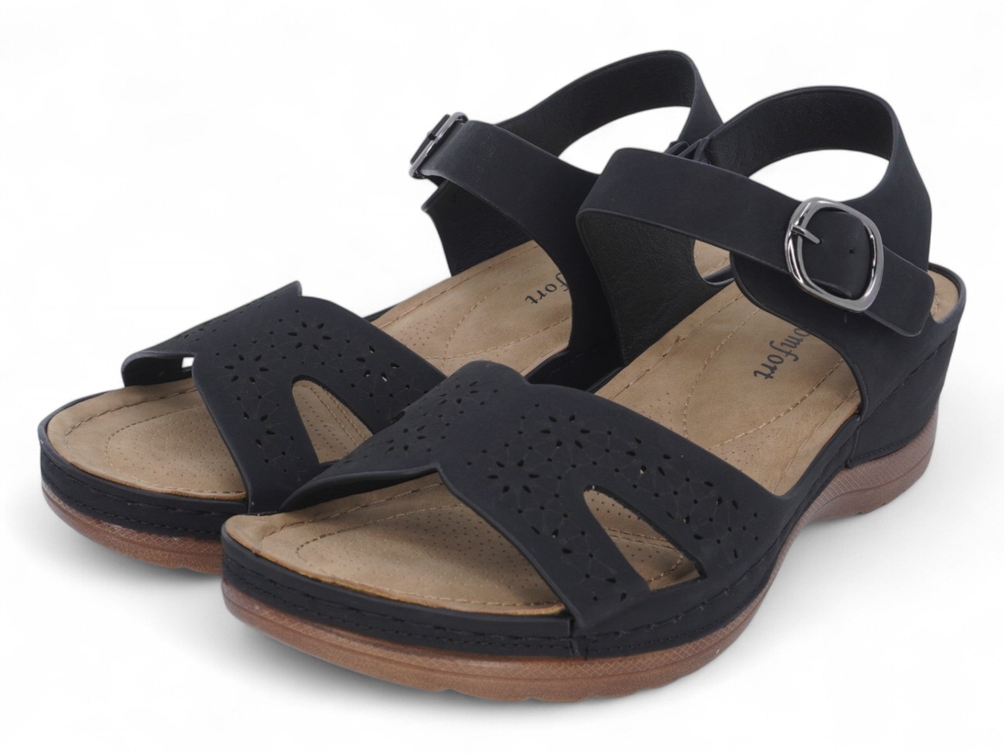 Women's Black Larissa Comfort Sandal
