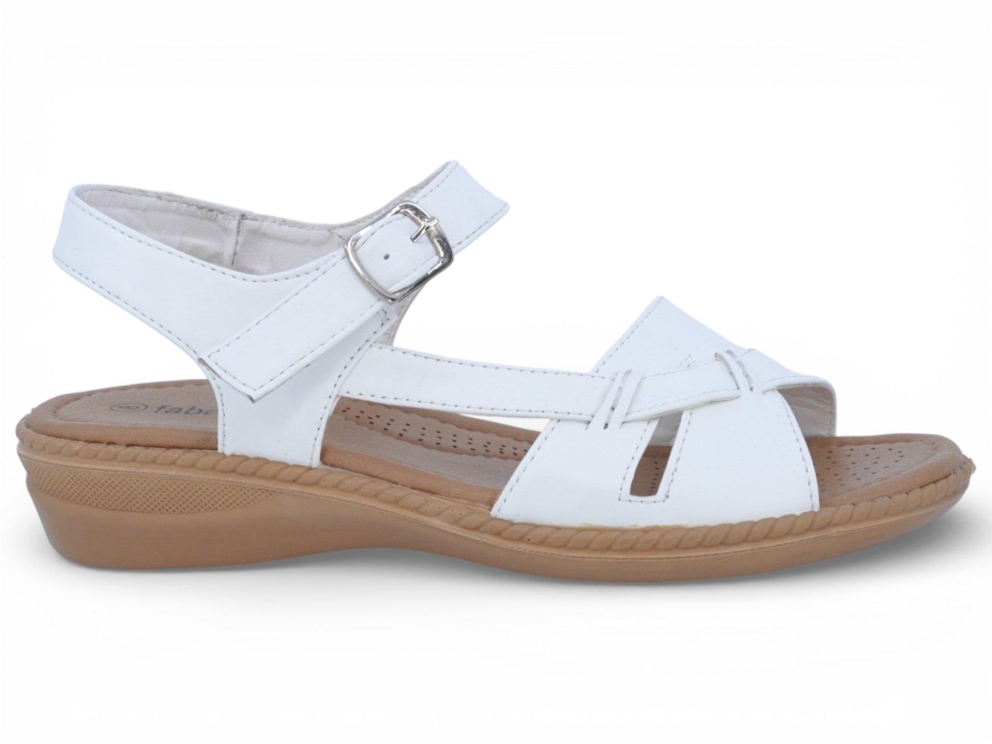 Women's White Lisa Comfort Sandal
