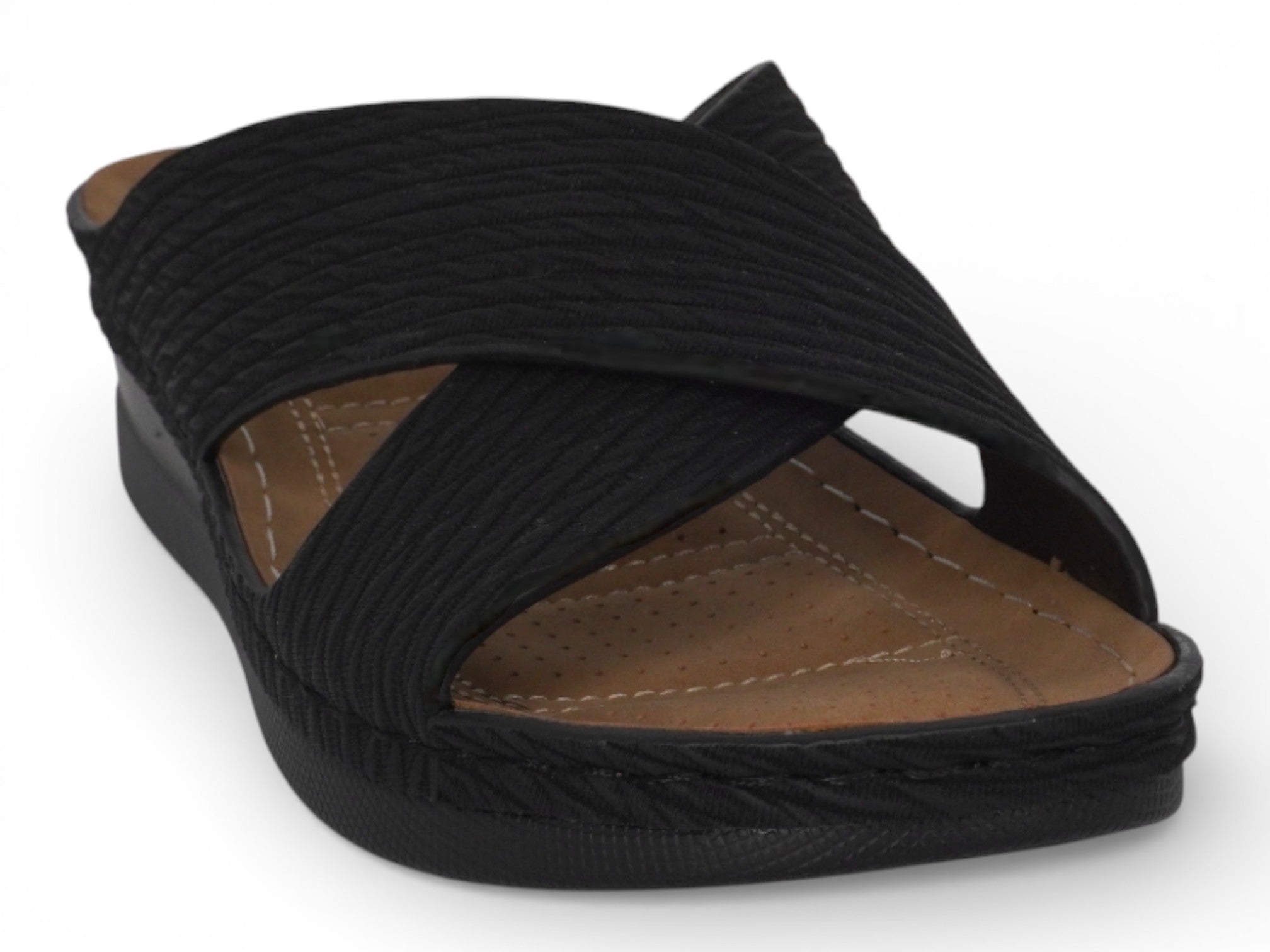 Women's Black Victoria Comfort Sandal
