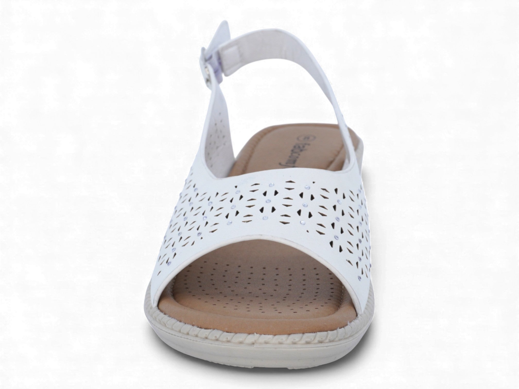 Women's White Jill Comfort Sling Back