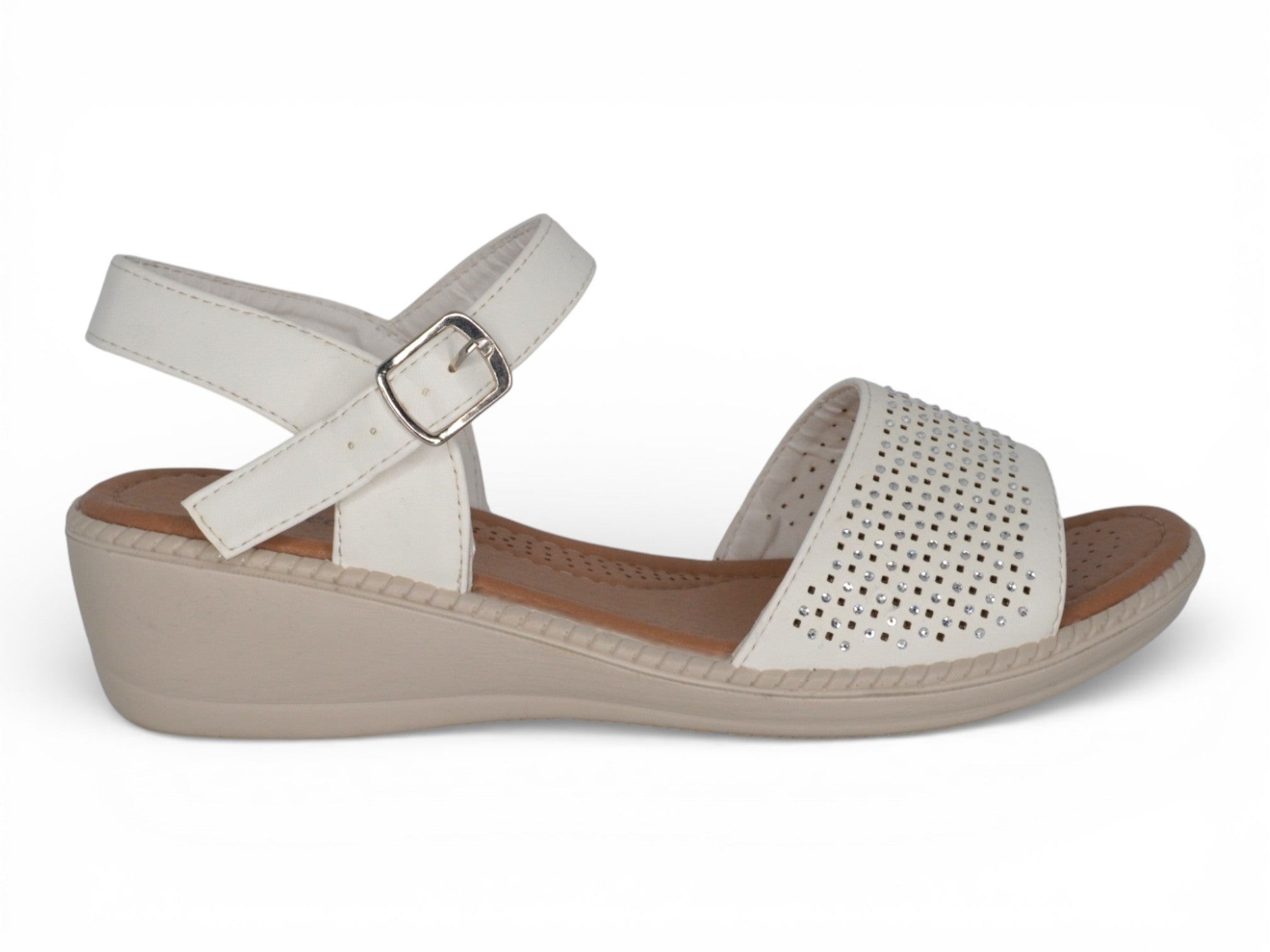 Women's White Colette Comfort Sandal
