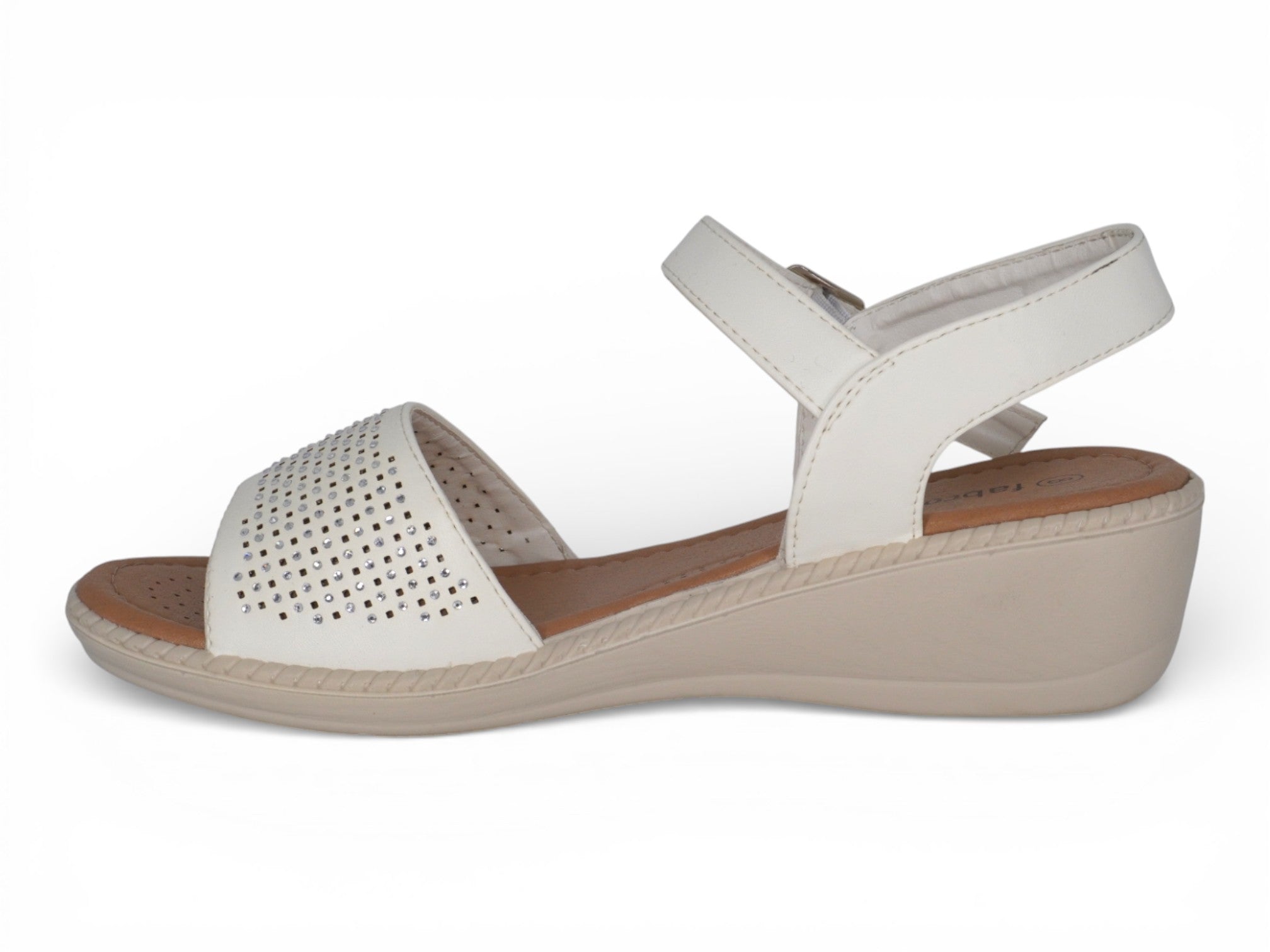 Women's White Colette Comfort Sandal