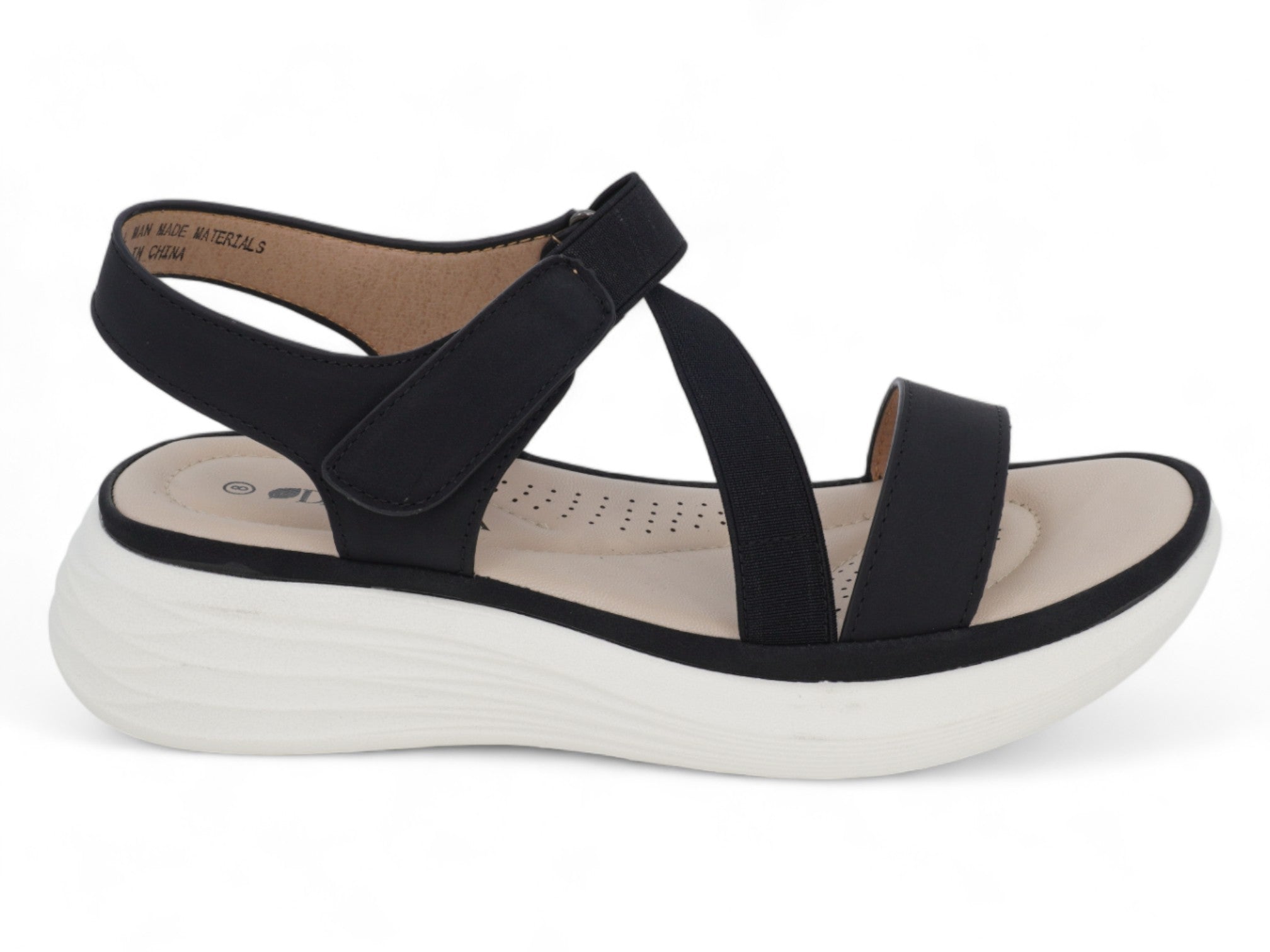 Women's Black Strap Sport Sandal