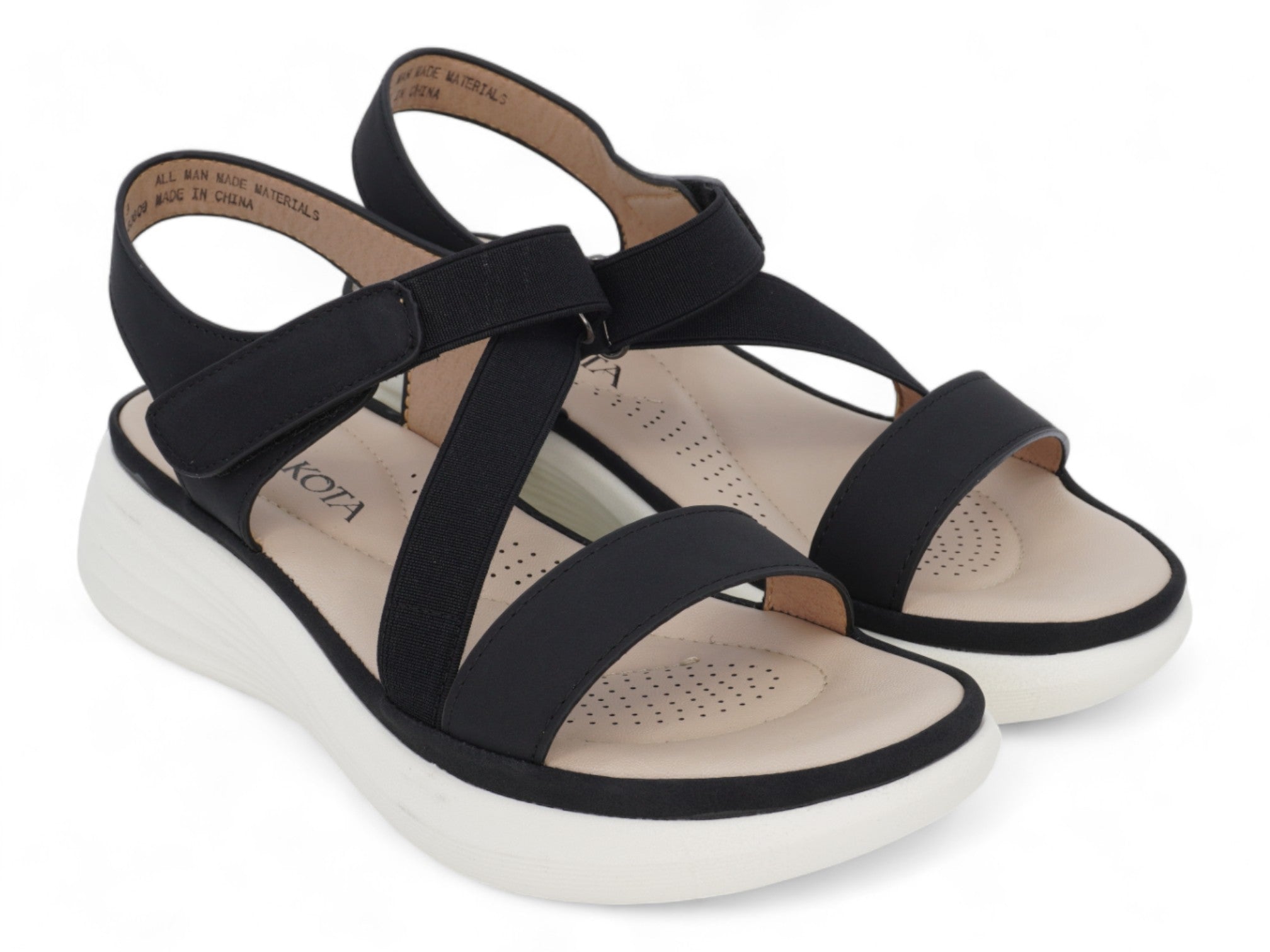 Women's Black Strap Sport Sandal