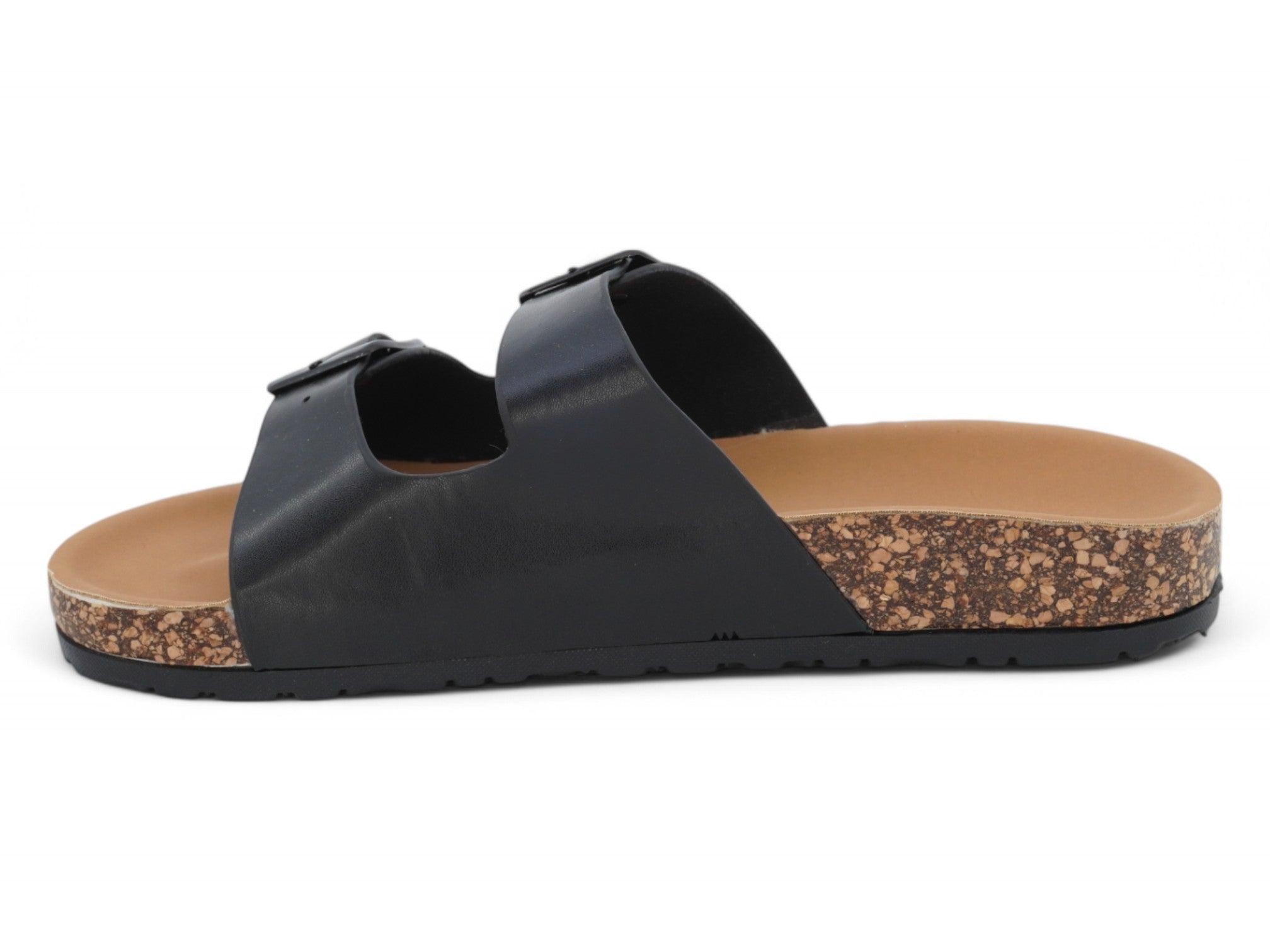 Women's Black Vegan Leather Keisha Sandal