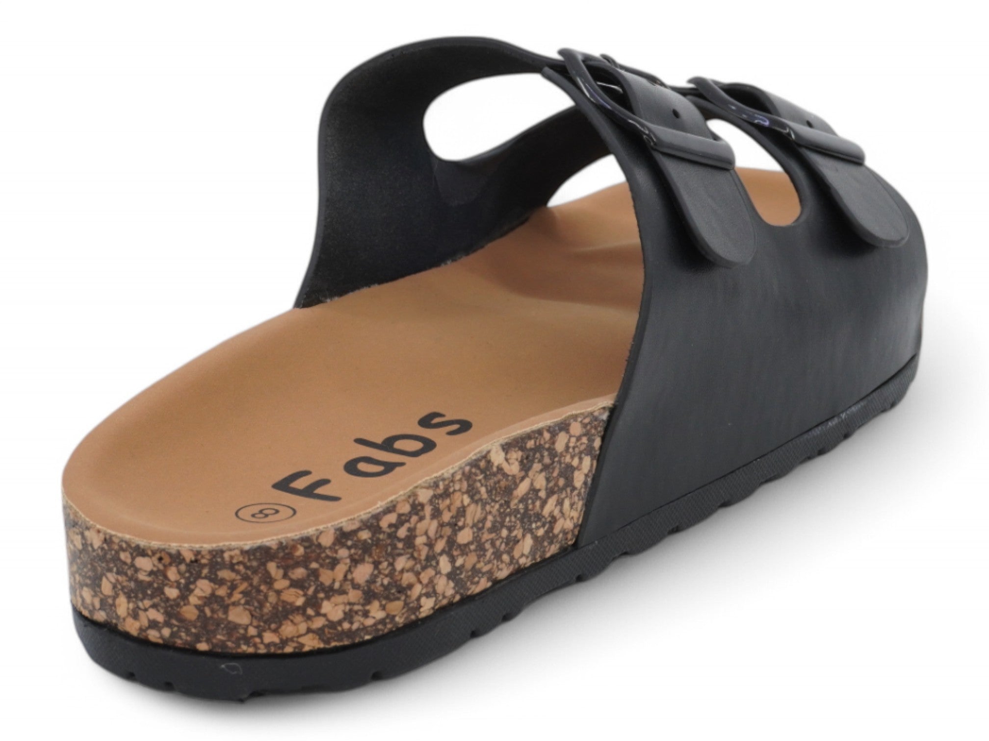 Women's Black Vegan Leather Keisha Sandal