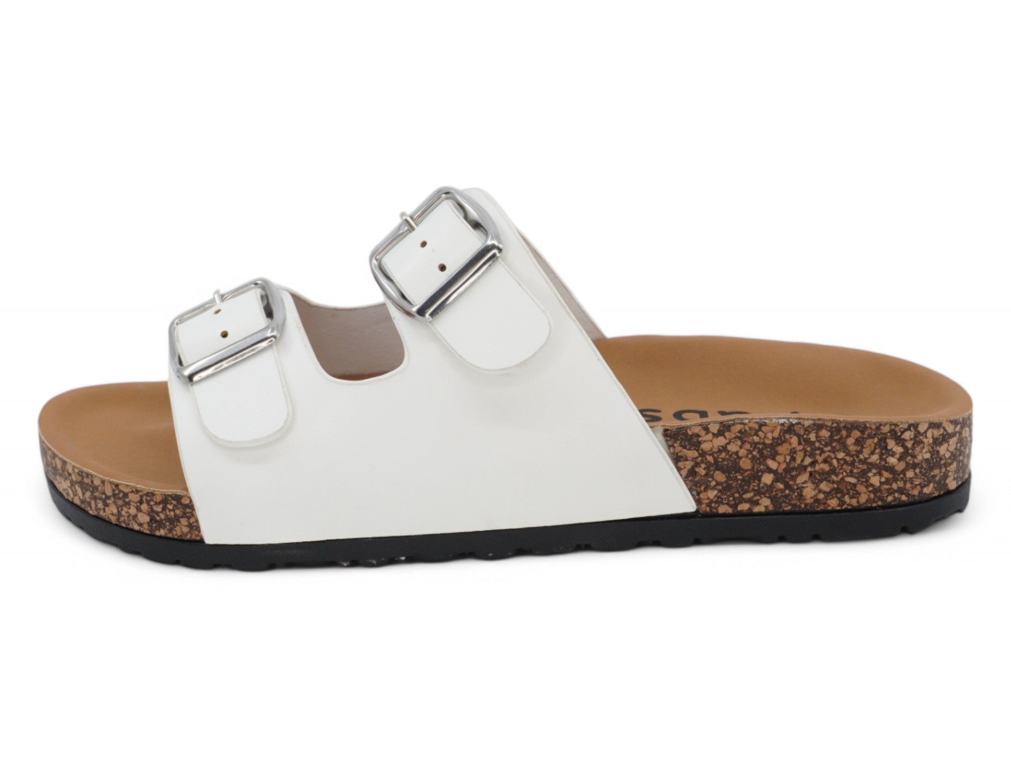 Women's White Vegan Leather Keisha Sandal