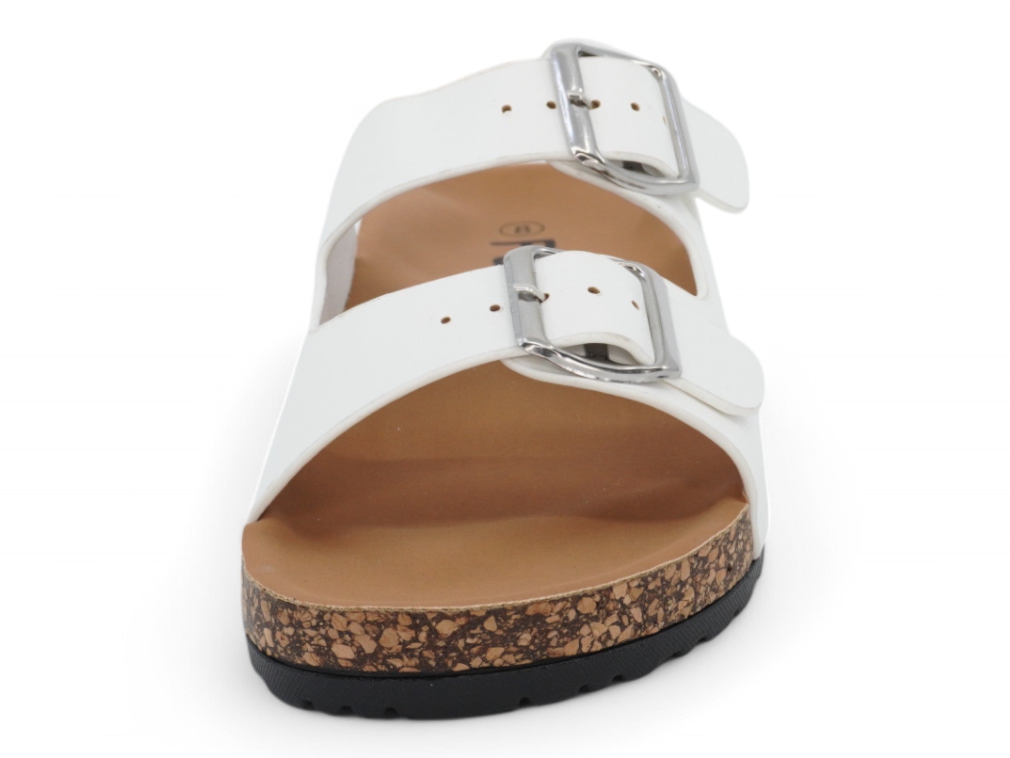 Women's White Vegan Leather Keisha Sandal