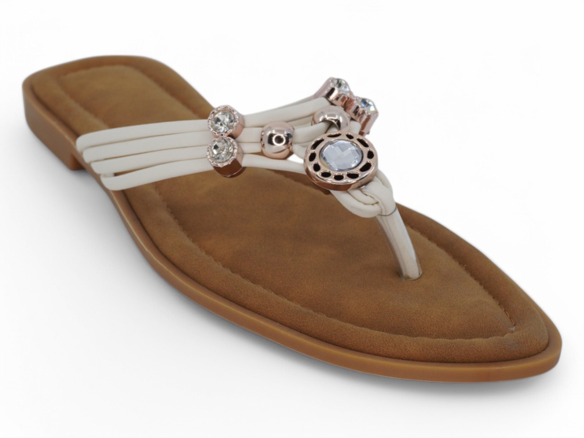 Women's White Bria Sandal