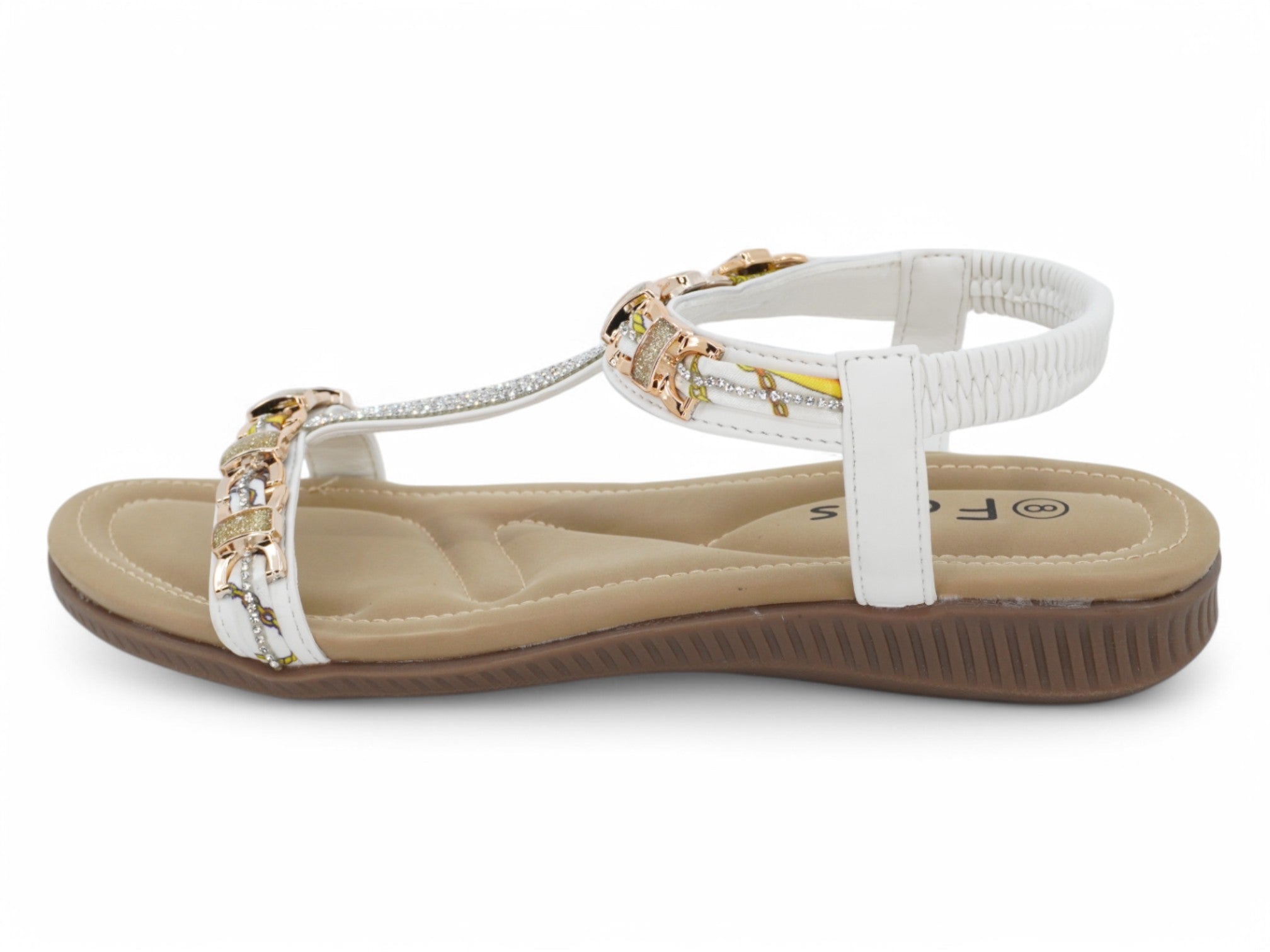 Women's White Shareen Sandal