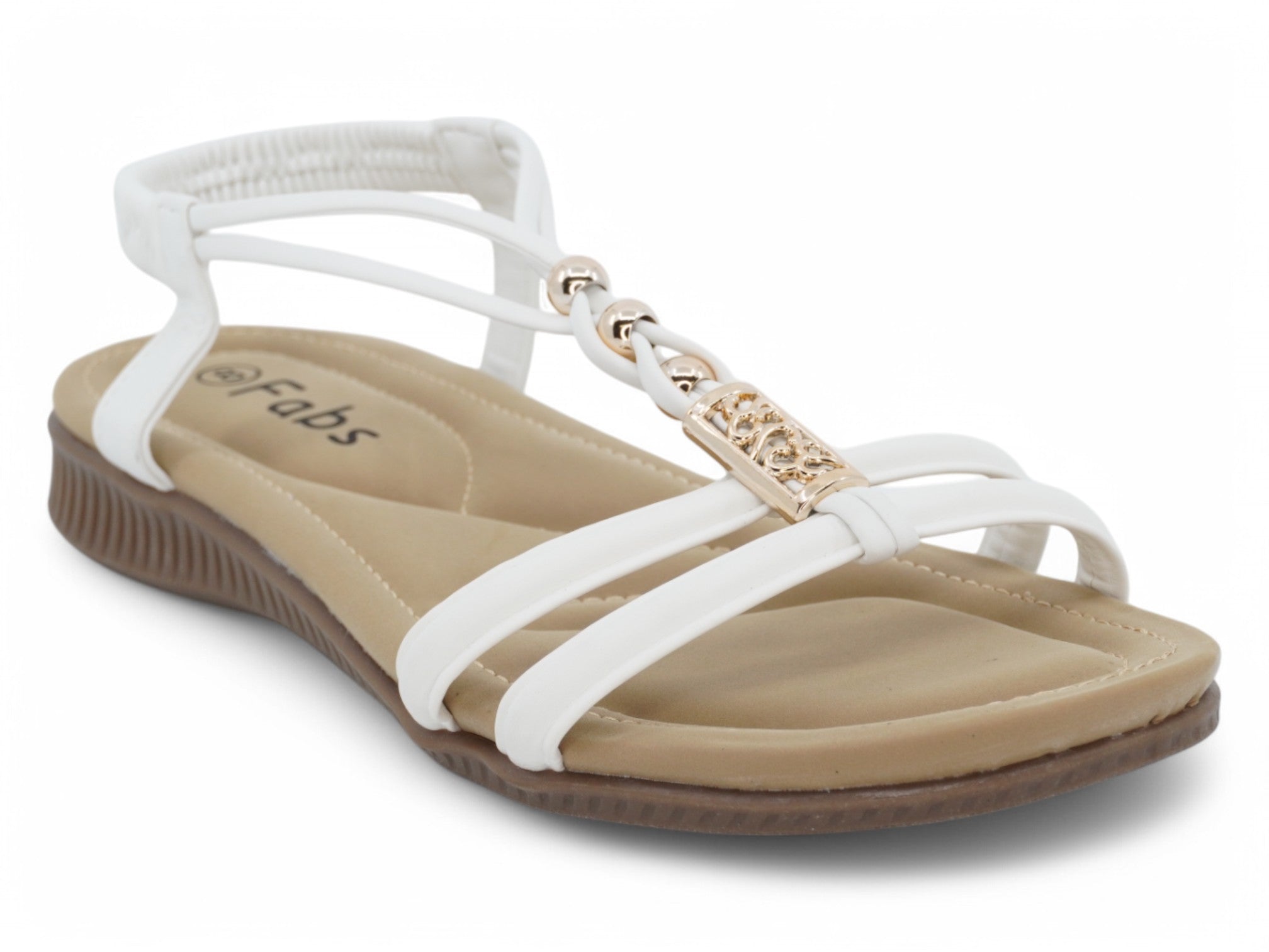 Women's White Amyra Sandal
