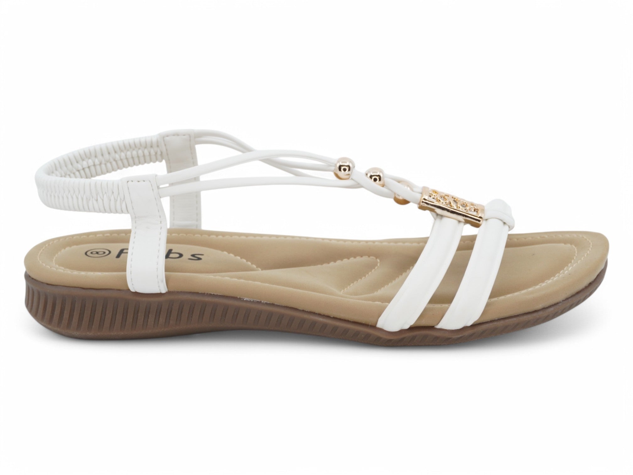 Women's White Amyra Sandal