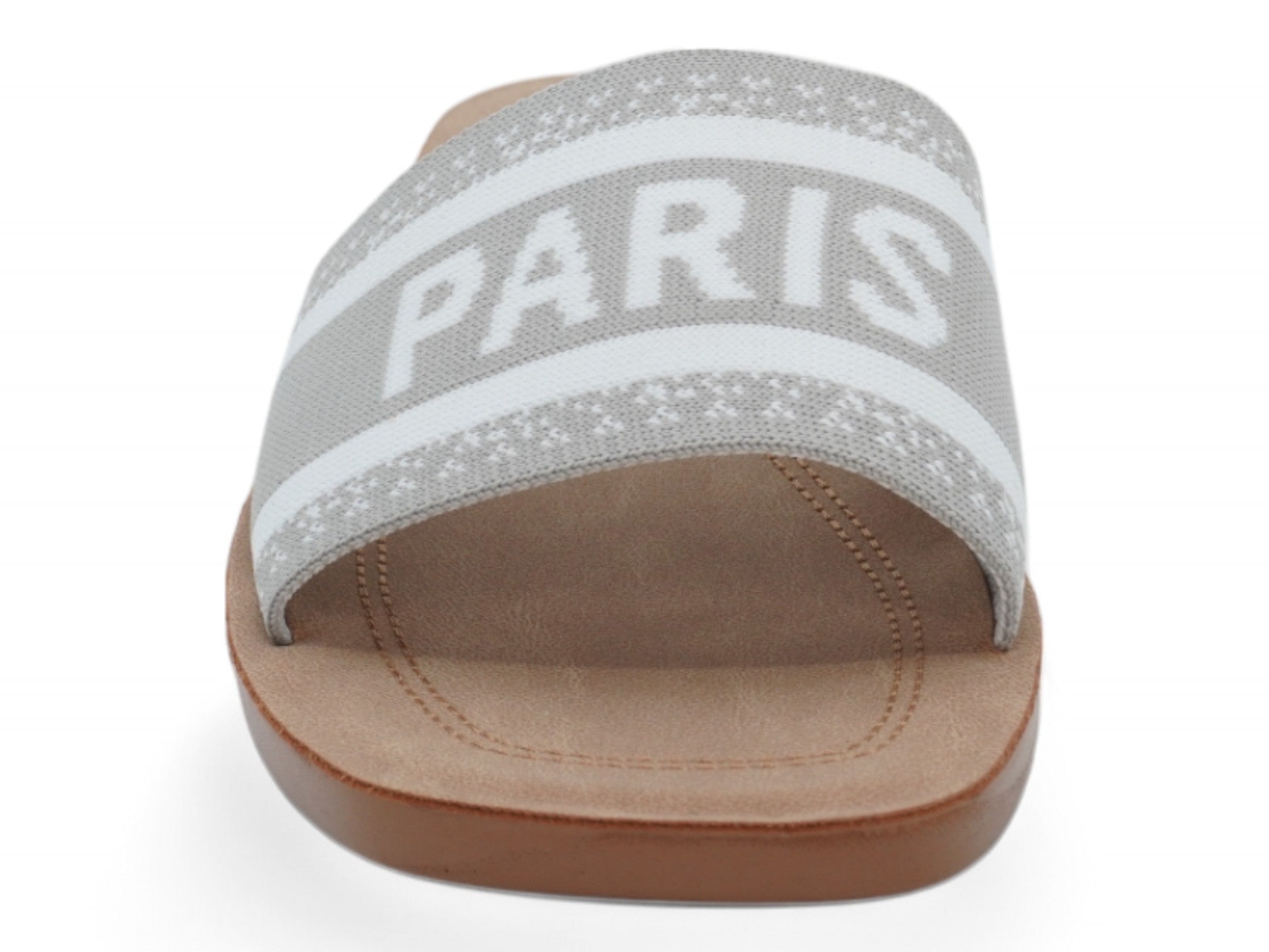 Women' Gray Paris Elastic Sandal