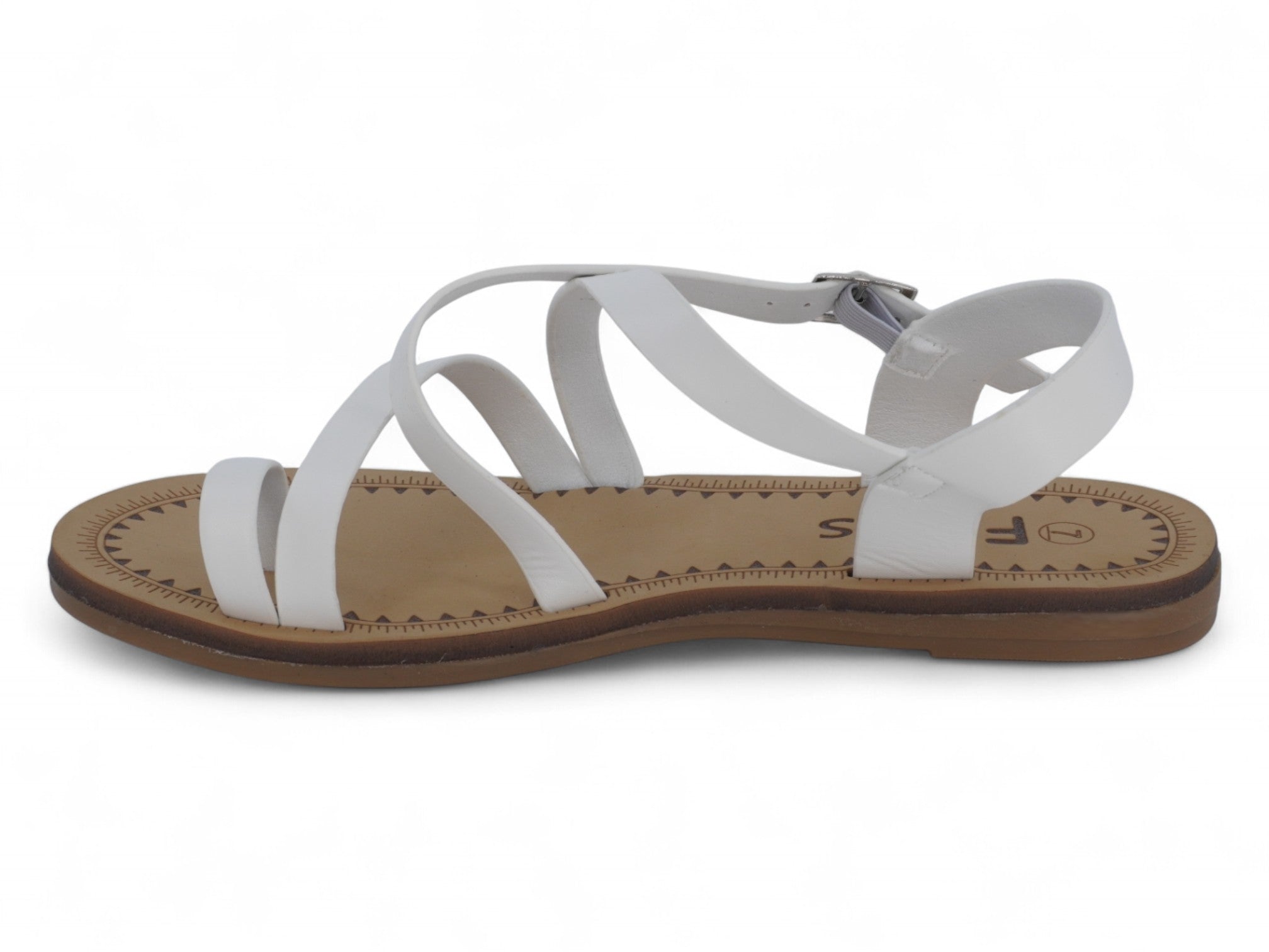 Women's White Loren Sandal