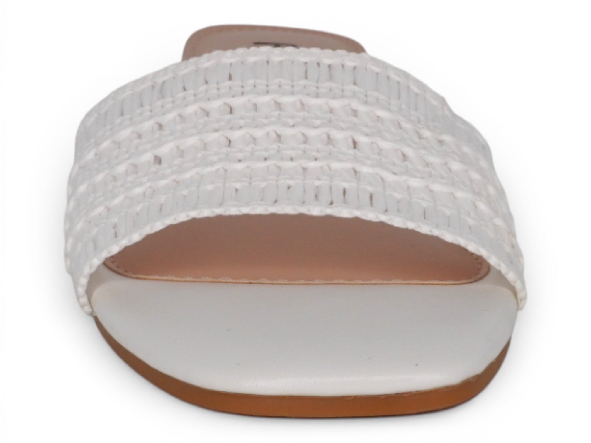 Women's White Raffia Sandal