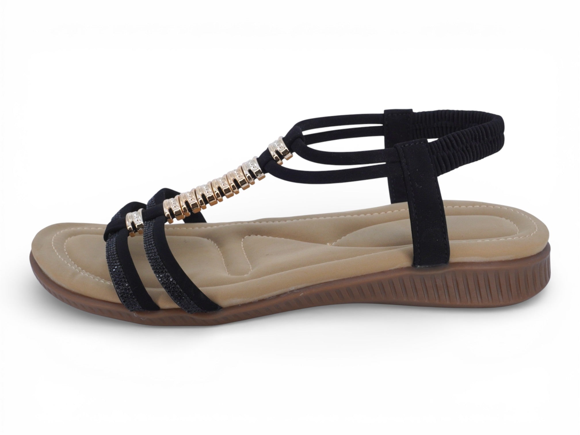 Women's Black Beverly Padded Sandal